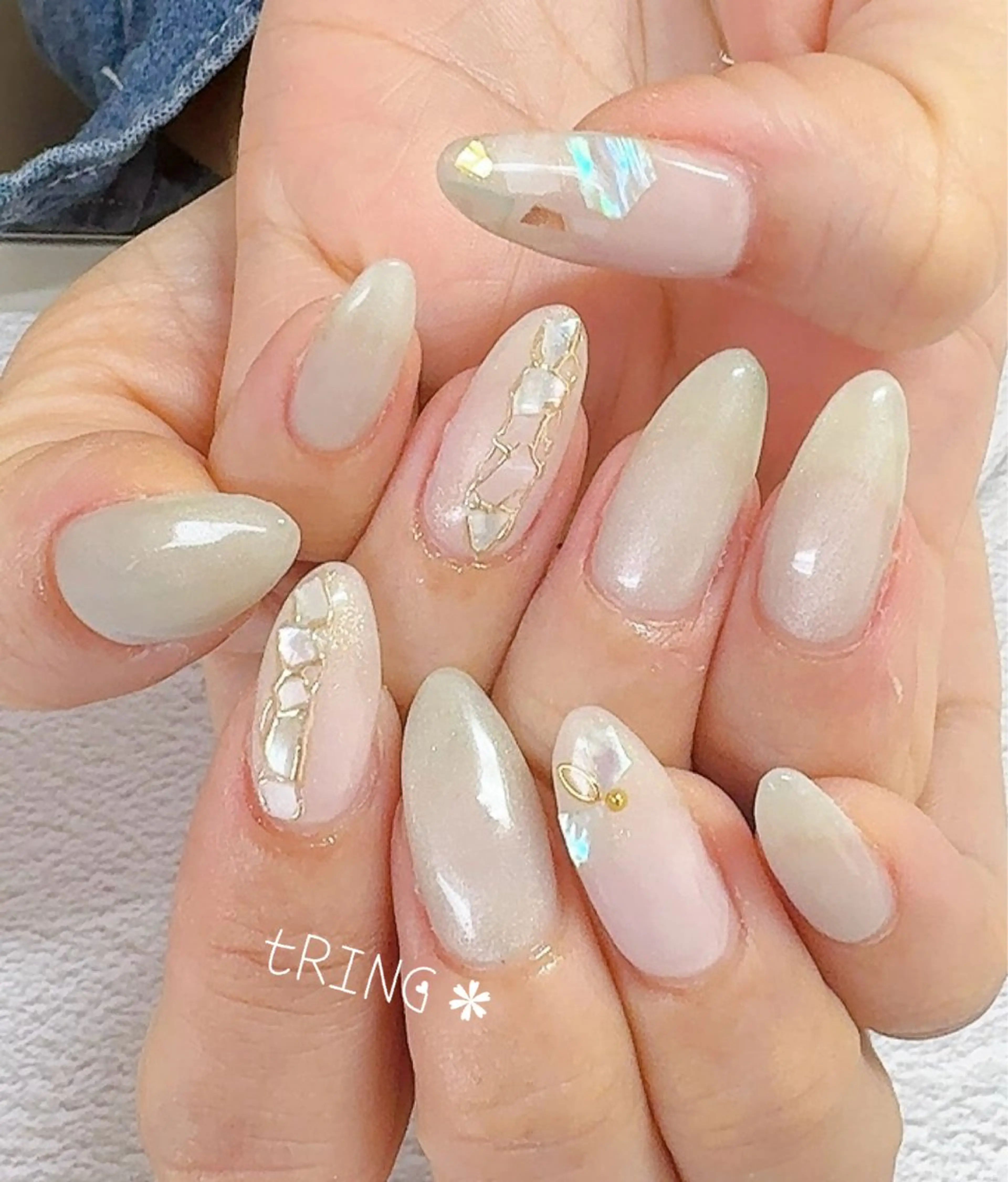 ネイル ハンドネイル tRING＊ しいの木台のネイルデザイン