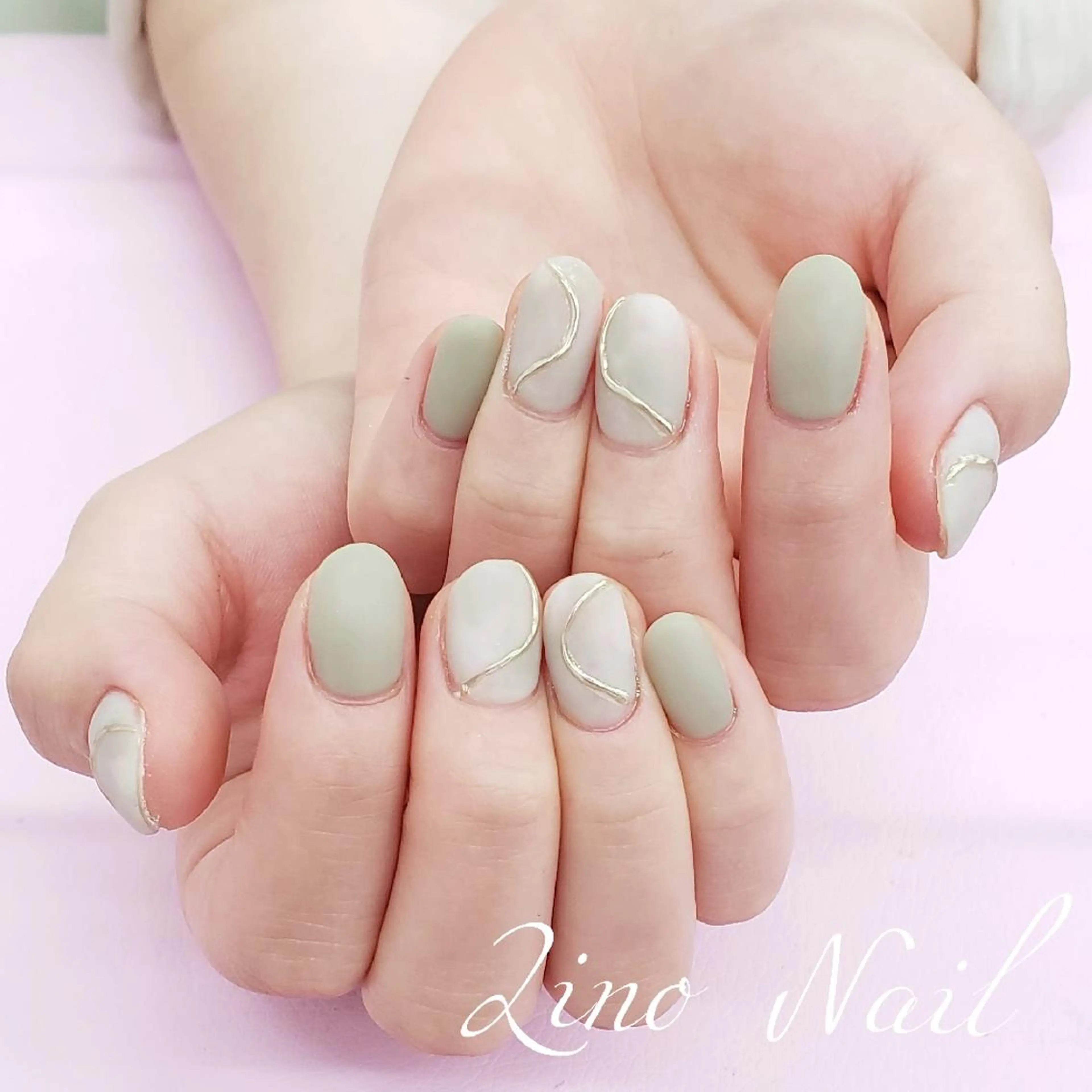 ネイル カジュアル ジェルネイル マットネイル ミラーネイル ニュアンスネイル ハンドネイル Lino Nailのネイルデザイン
