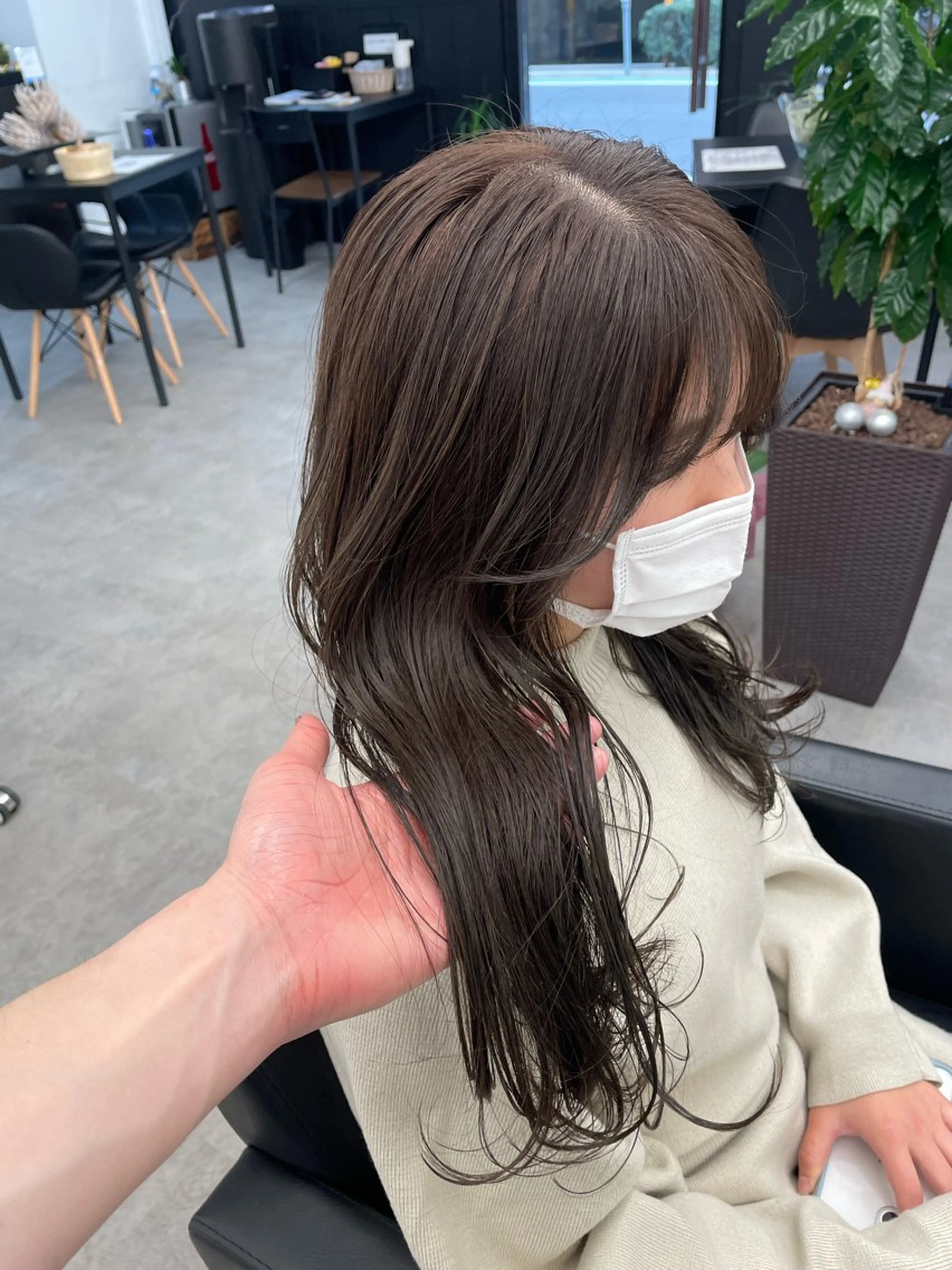 ミディアム カラー 透明感カラー ヘアカラー トリートメント ⚡️学芸大学 川上拓真⚡️のヘアスタイル