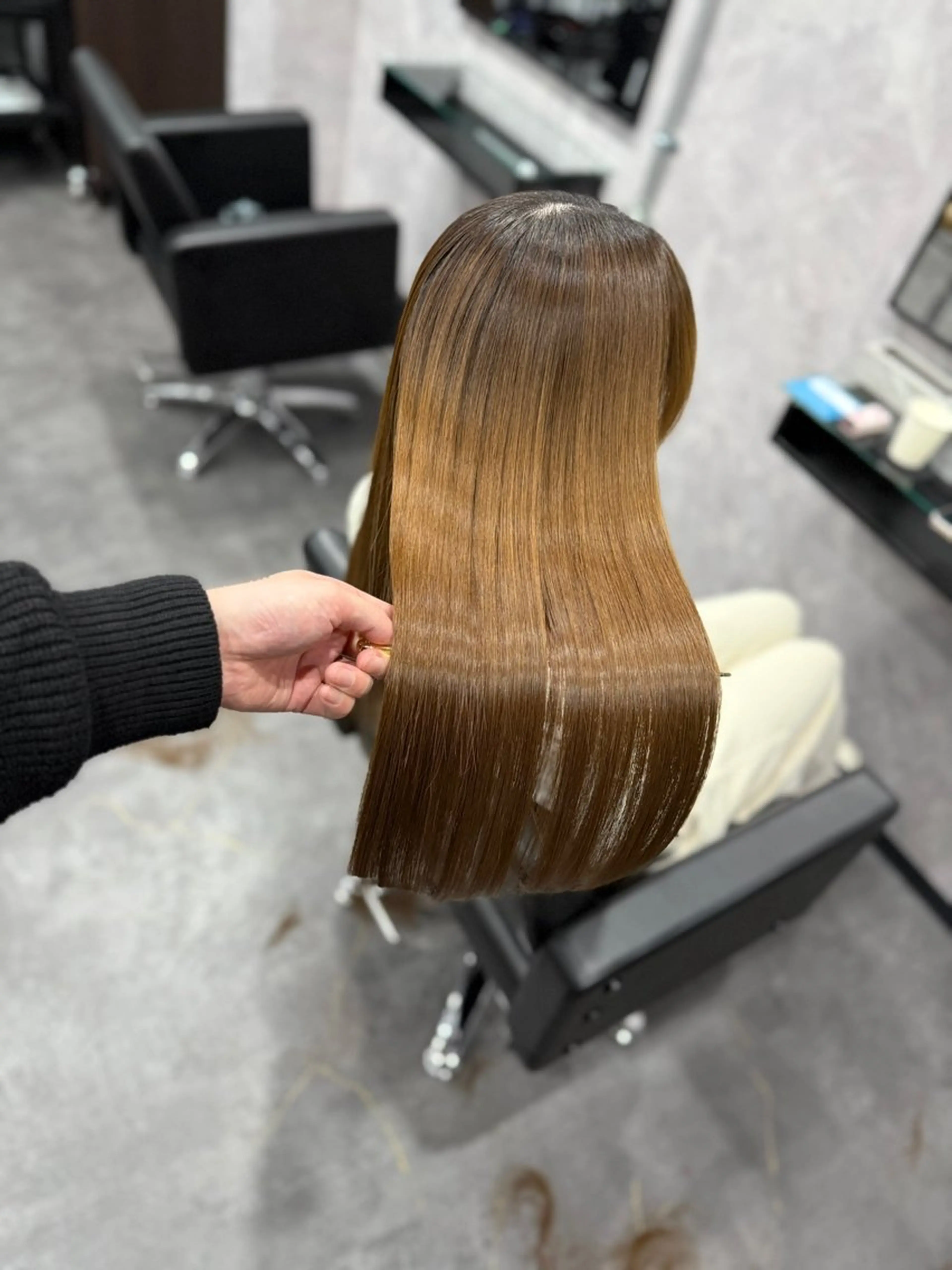 セミロング パーマ 髪質改善 縮毛矯正 トリートメント カット 縮毛矯正 トリートメント 🌹【代表】古川暁 髪質改善縮毛矯正🌹のヘアスタイル