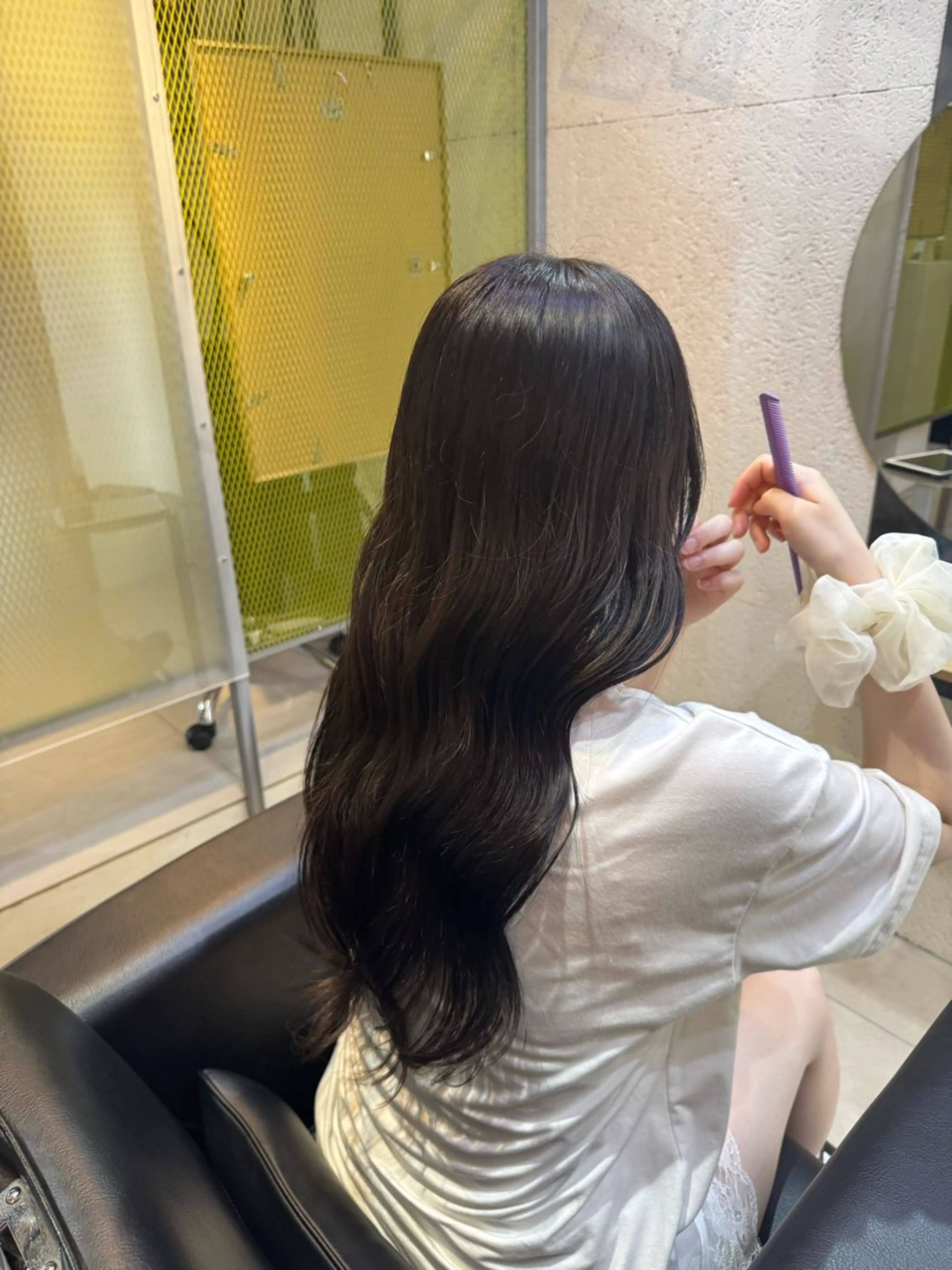 ロング カラー 透明感カラー ヘアカラー SEAM所属・詩音 ／札幌美容師のヘアスタイル