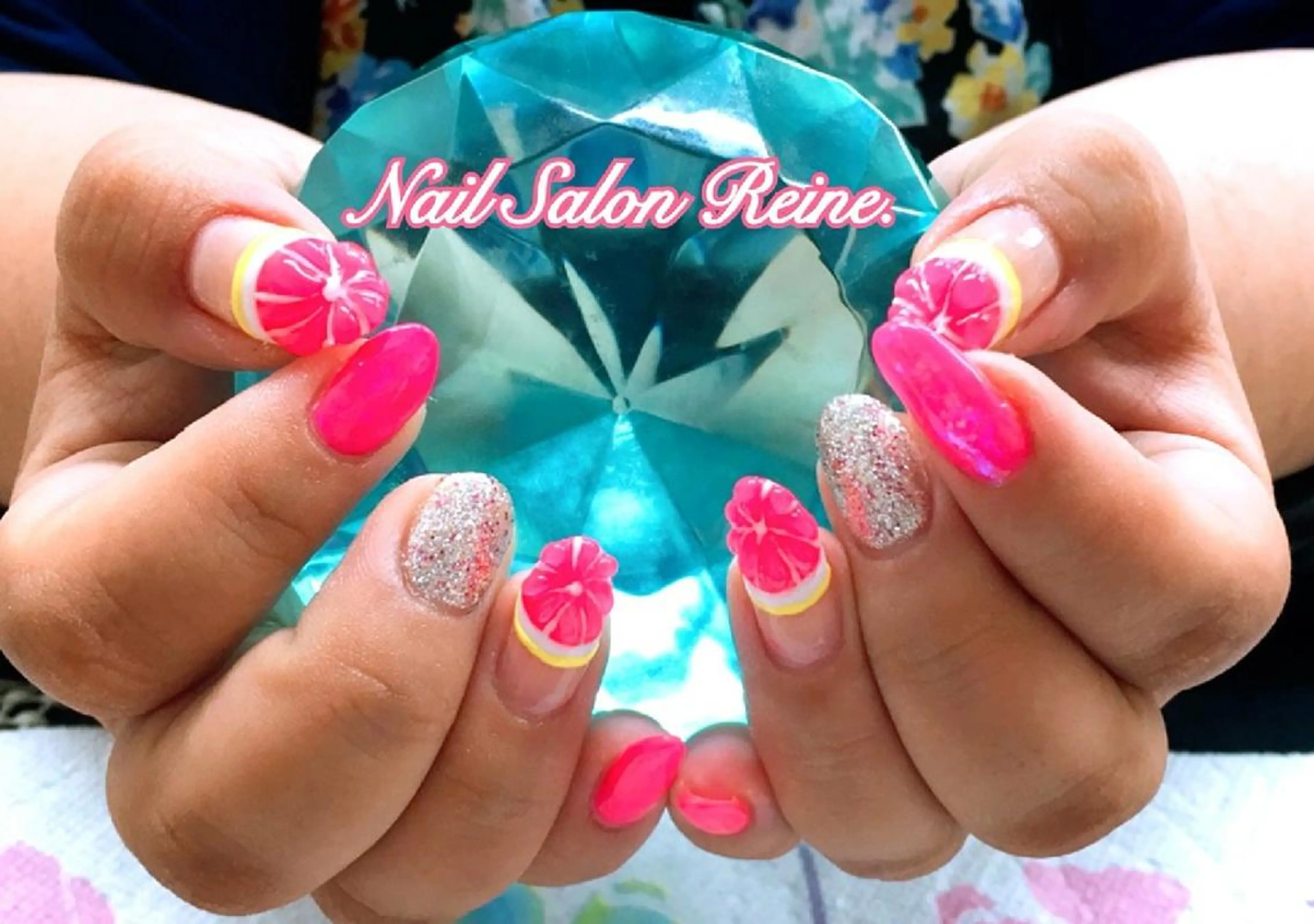 ネイル ジェルネイル ピンク ぷっくりネイル Nailsalon Reine所属・玉栄 伶奈のネイルデザイン