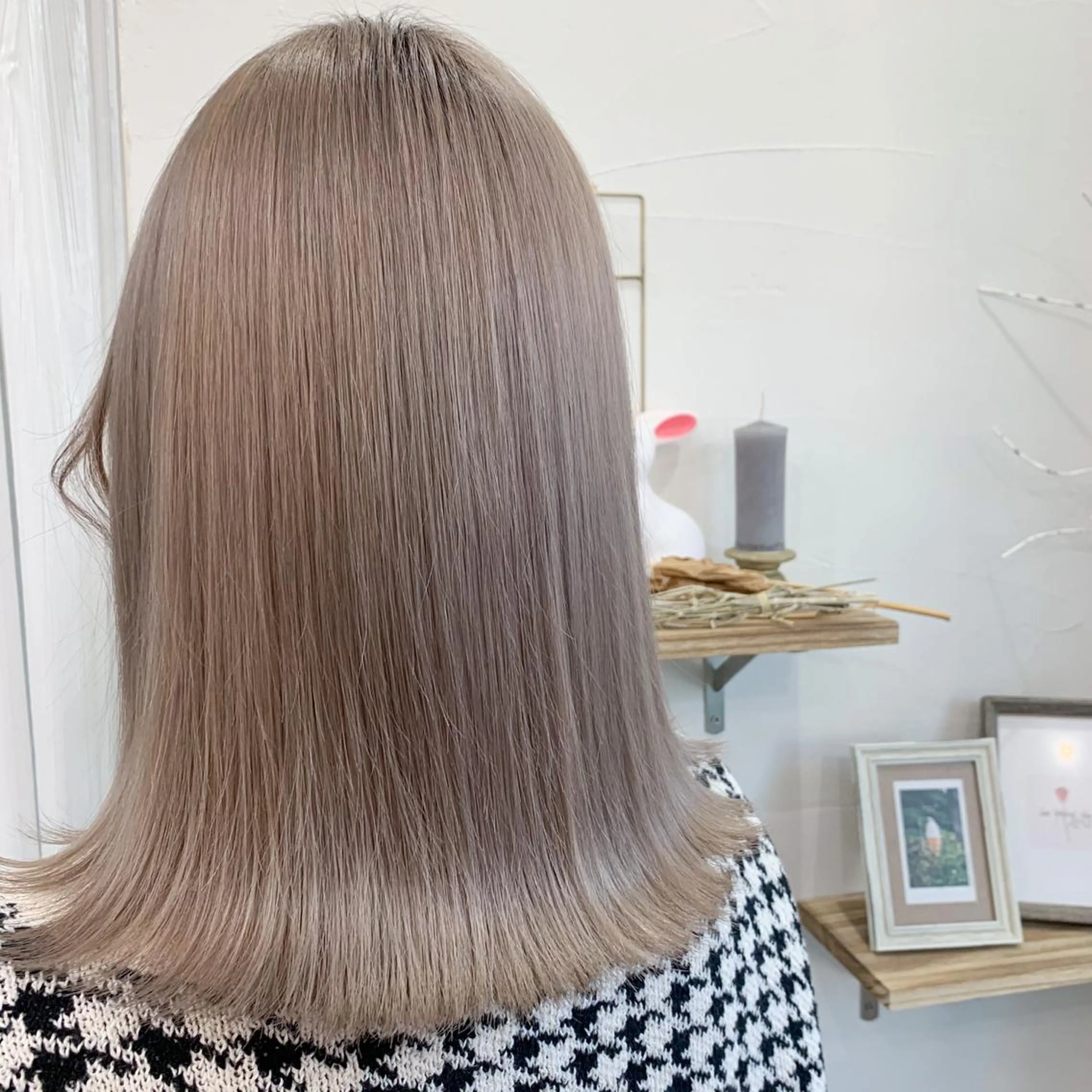 ミディアム カラー アディクシーカラー アクアカラー アッシュ バレイヤージュ ベージュカラー ヘアカラー トリートメント Lome'所属・✨ブリーチマスター✨ オクヤマヨウスケのヘアスタイル