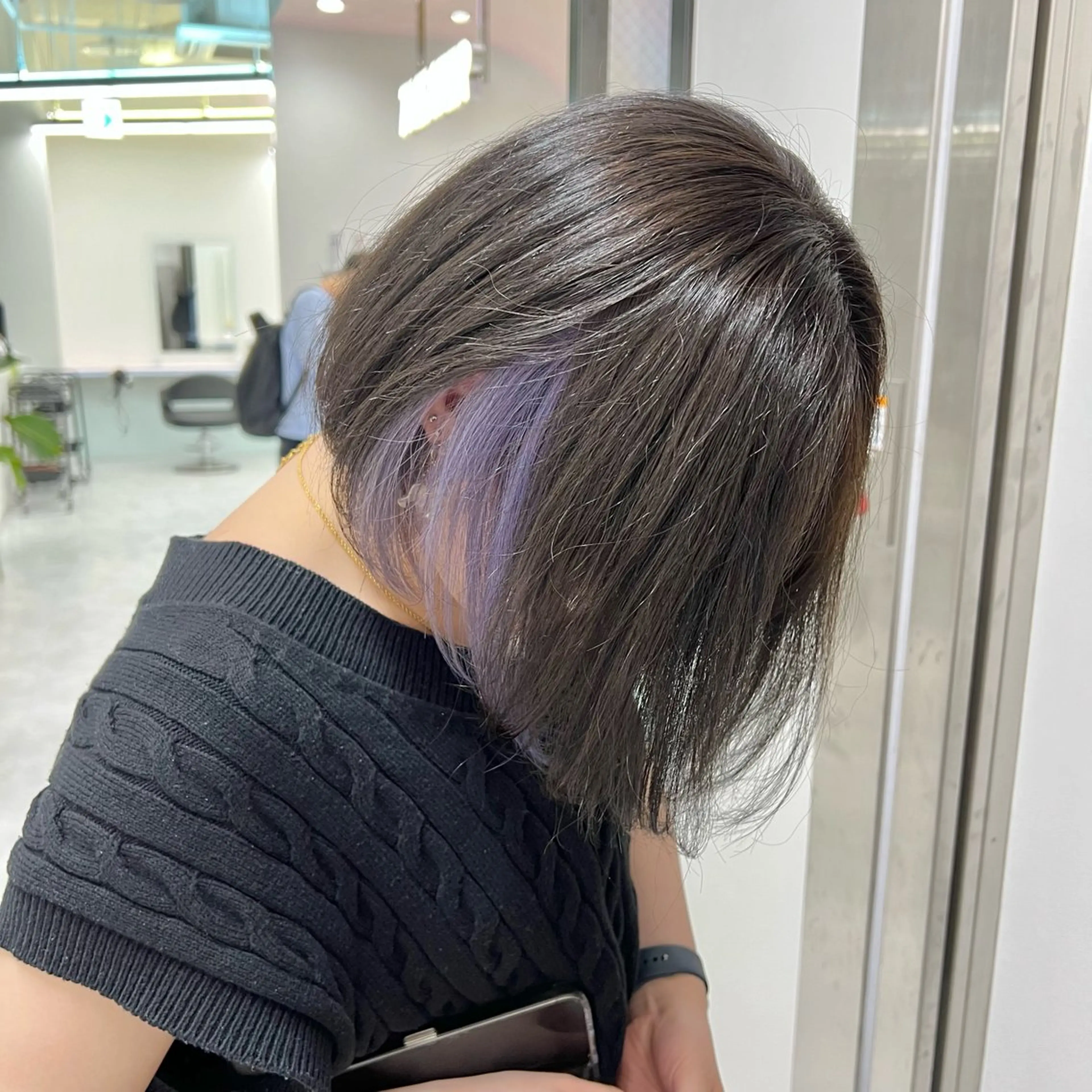 ミディアム カラー ヘアカラー トリートメント ヘッドスパ ヘアセット 韓国スタイル🇰🇷 トレンドレイヤー🪡のヘアスタイル