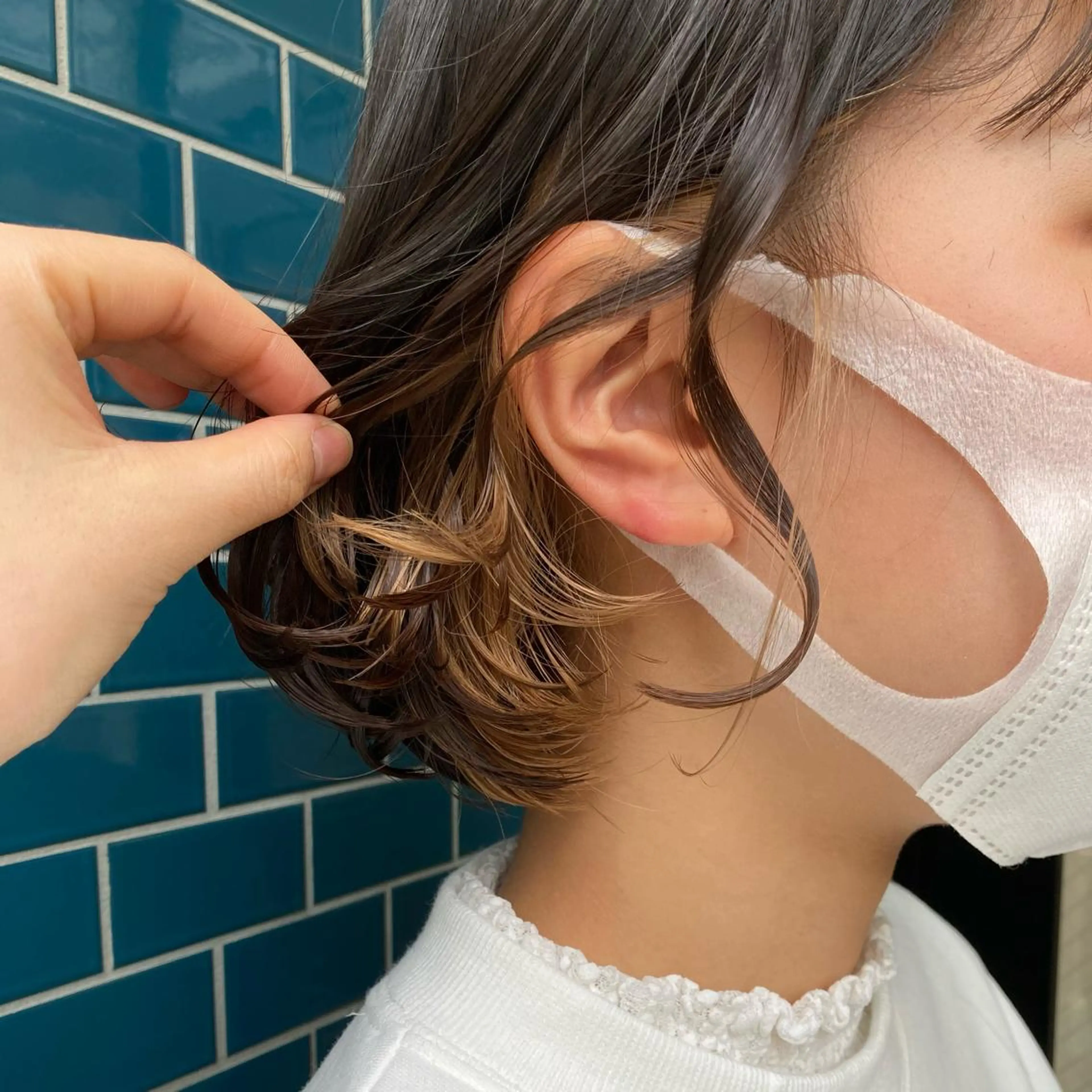 カラー Chlan岡本所属・Chlan岡本 坂本朱樺莉のヘアスタイル