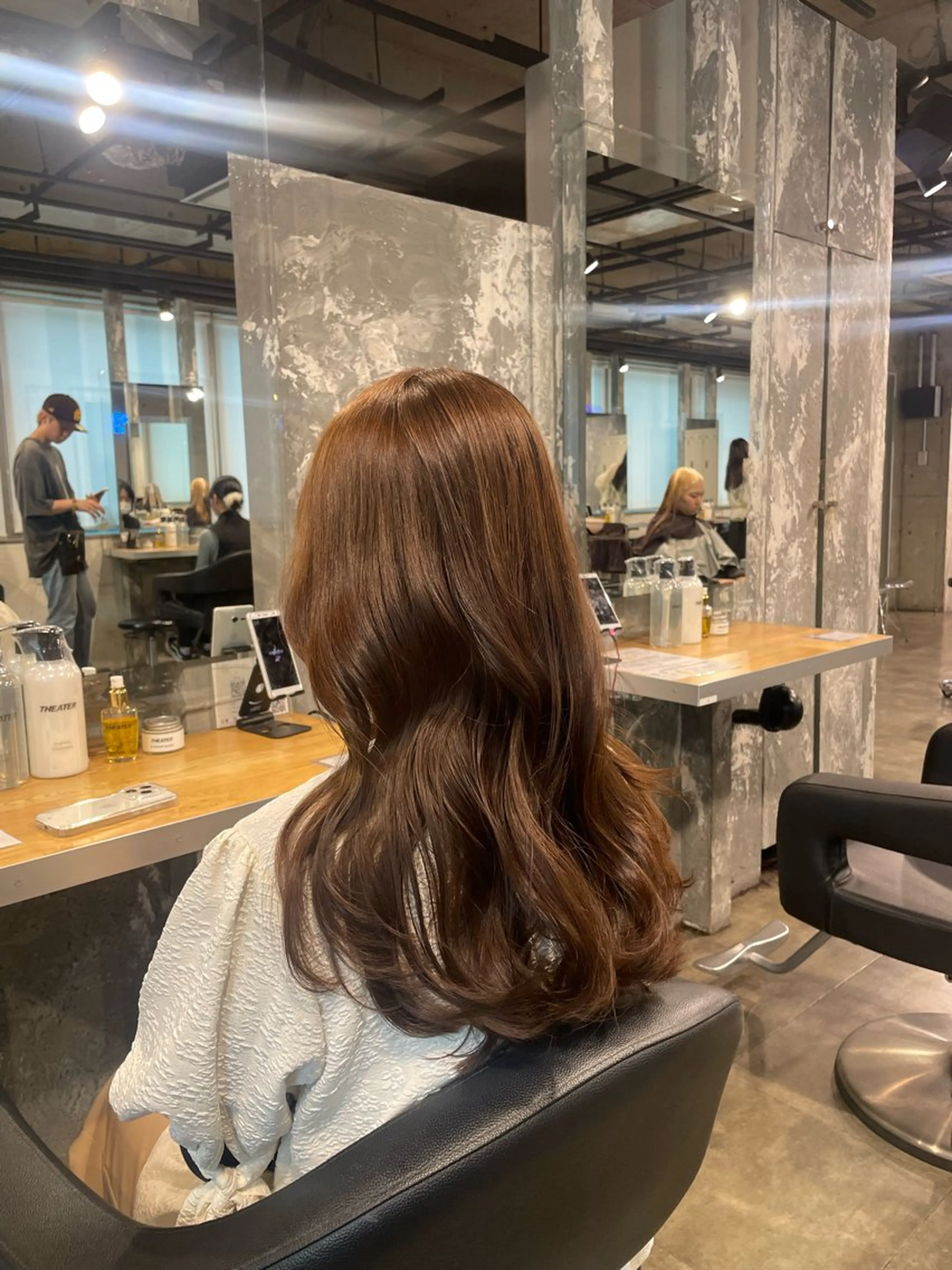 カラー ヘアカラー トリートメント ヘアセット 🤍ベージュ/透明感 韓国ヘア/まりん🤍のヘアスタイル