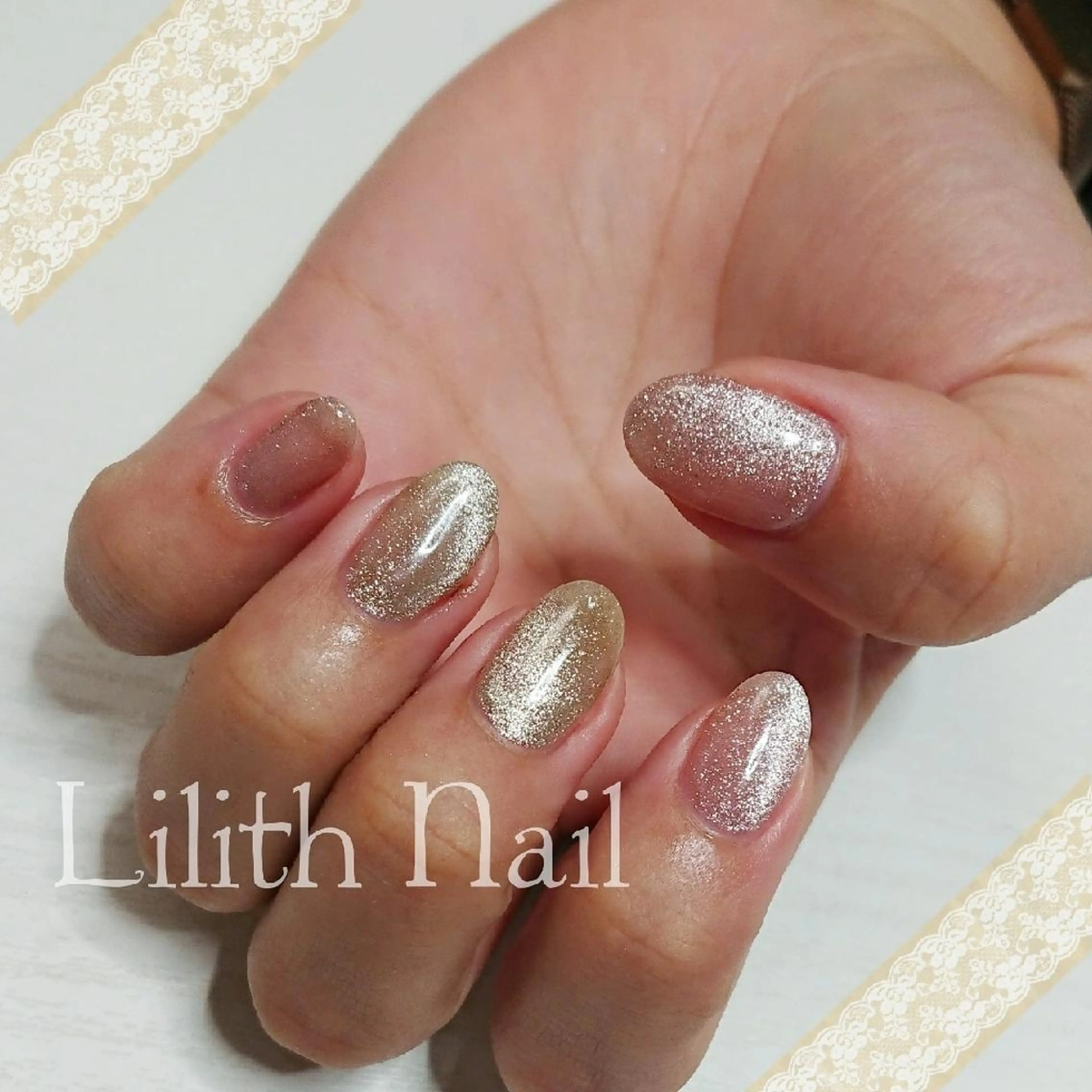 ネイル マグネットネイル ハンドネイル Lilith Nailのネイルデザイン
