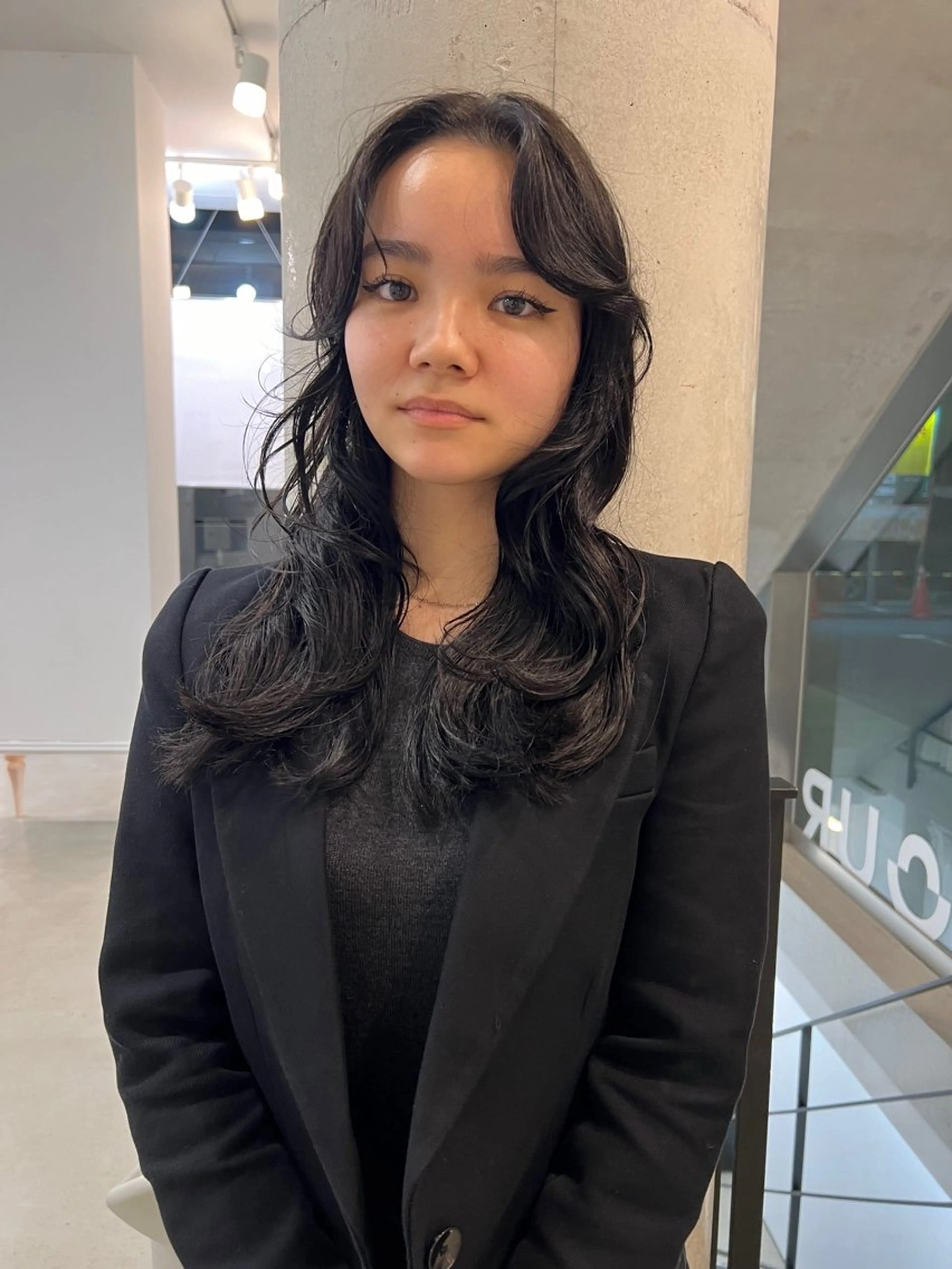 セミロング レイヤー/ 透明感SHIMAのヘアスタイル