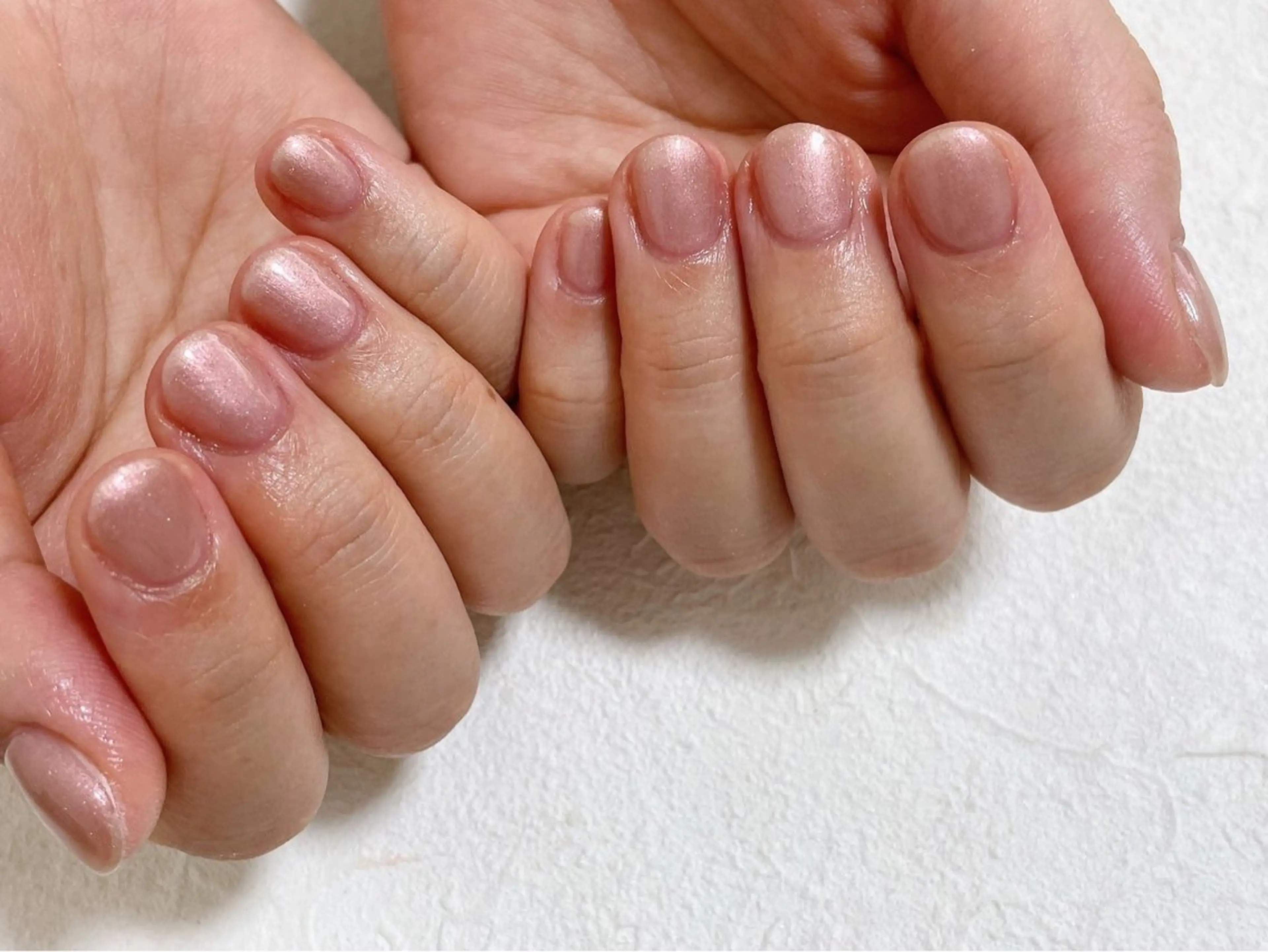 ネイル オーロラネイル フットネイル フレンチネイル ジェルネイル ラメ(グリッター) ハンドネイル Mogu nail 二子玉川のネイルデザイン