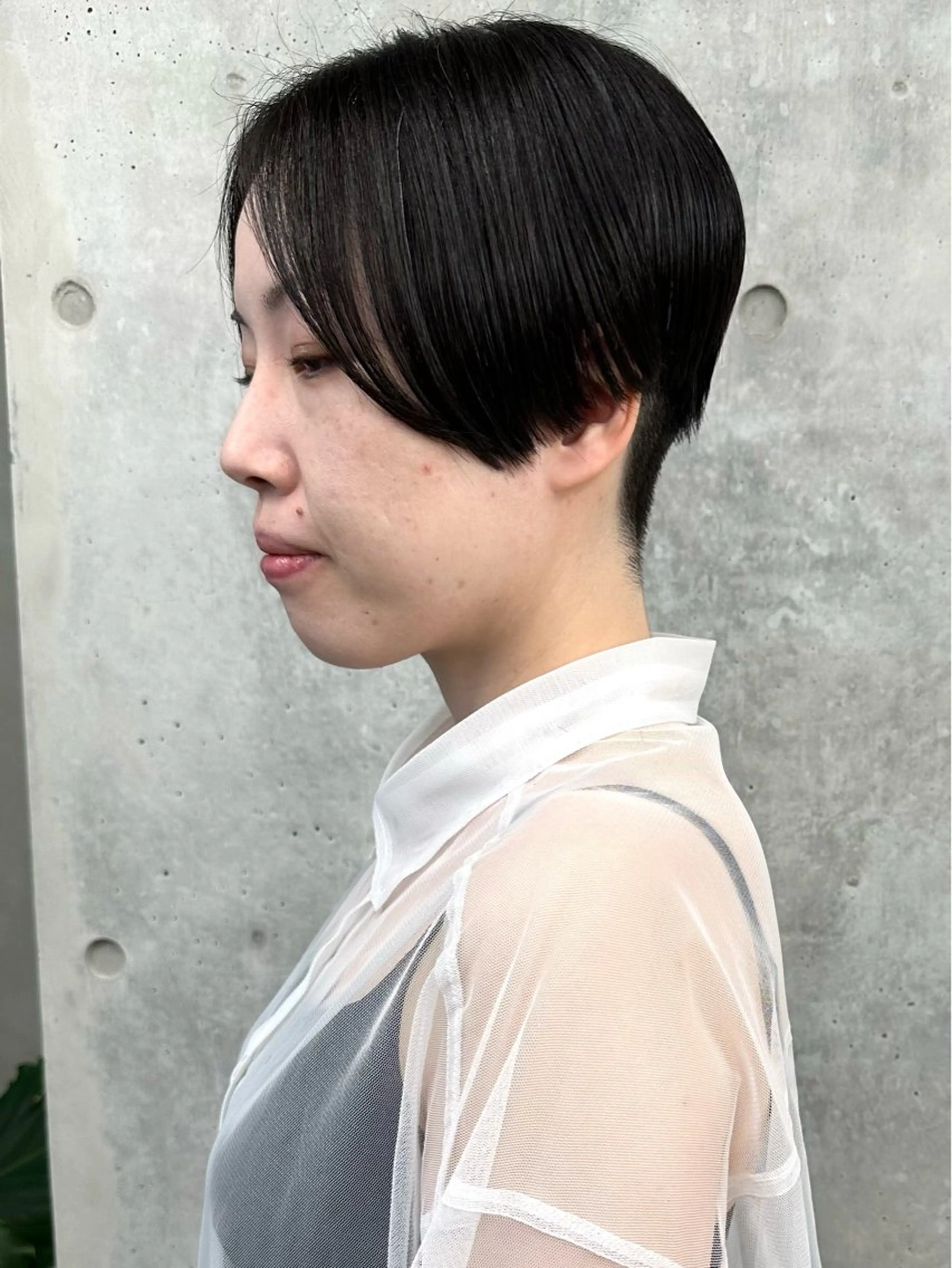 ショート ショートヘア 刈り上げ カット トリートメント ヘッドスパ とうい/パーマボブ/ くせ毛/丸みボブのヘアスタイル