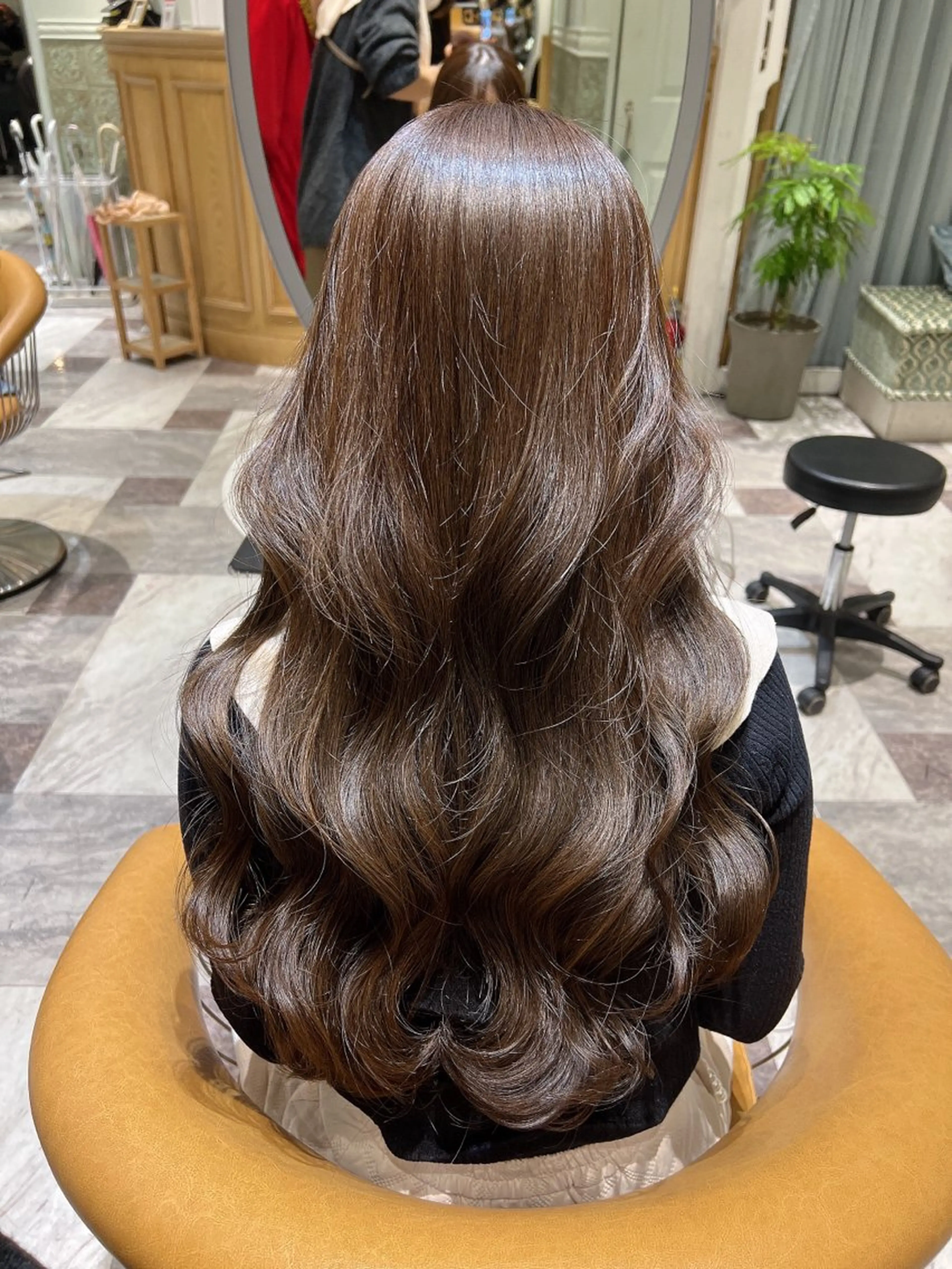 ロング カット ヘアカラー トリートメント 韓国ヘア特化型美容師 カワノマイ🇰🇷のヘアスタイル