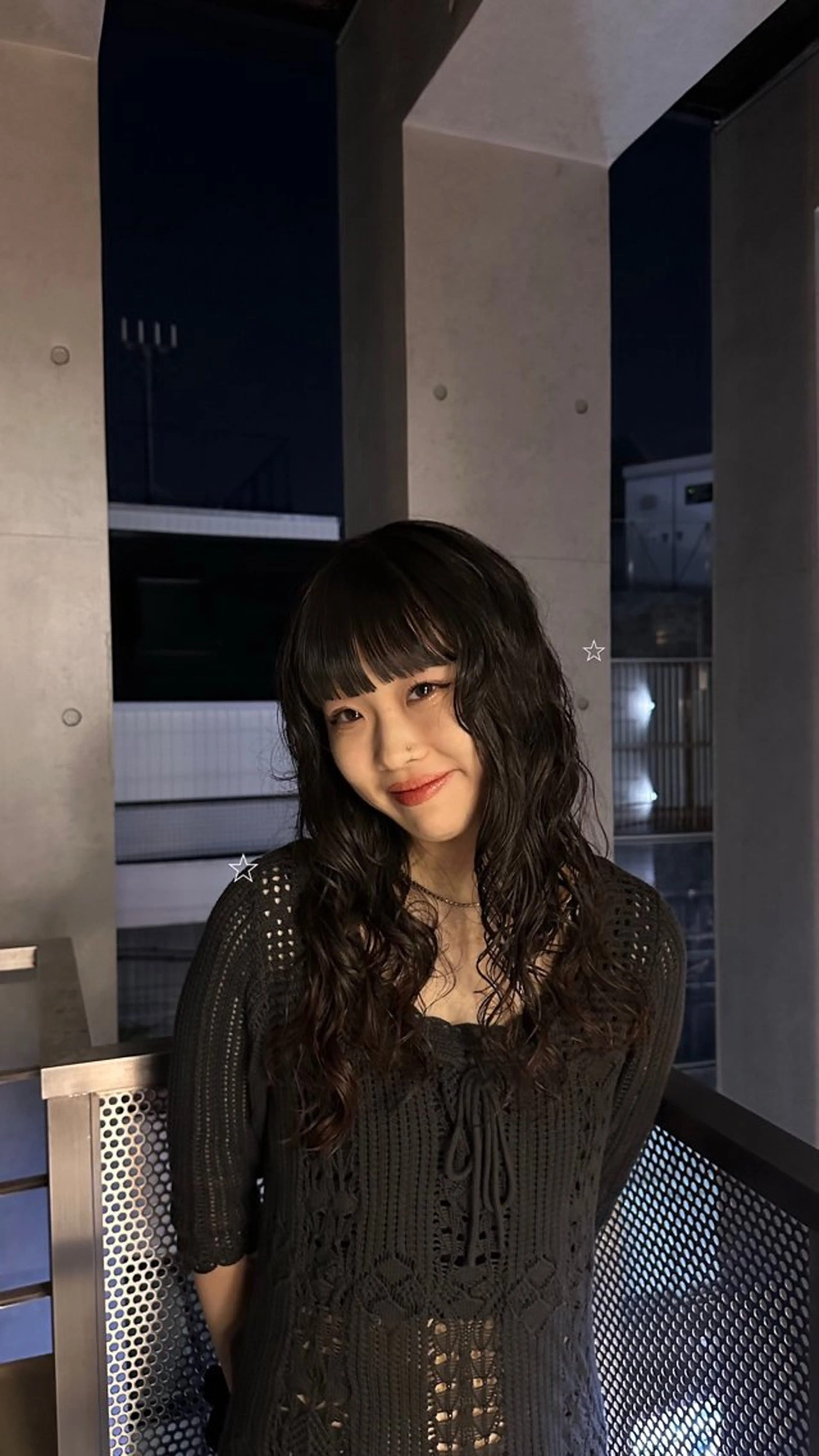 セミロング カラー パーマ パーマ Lomalia Rukaのヘアスタイル