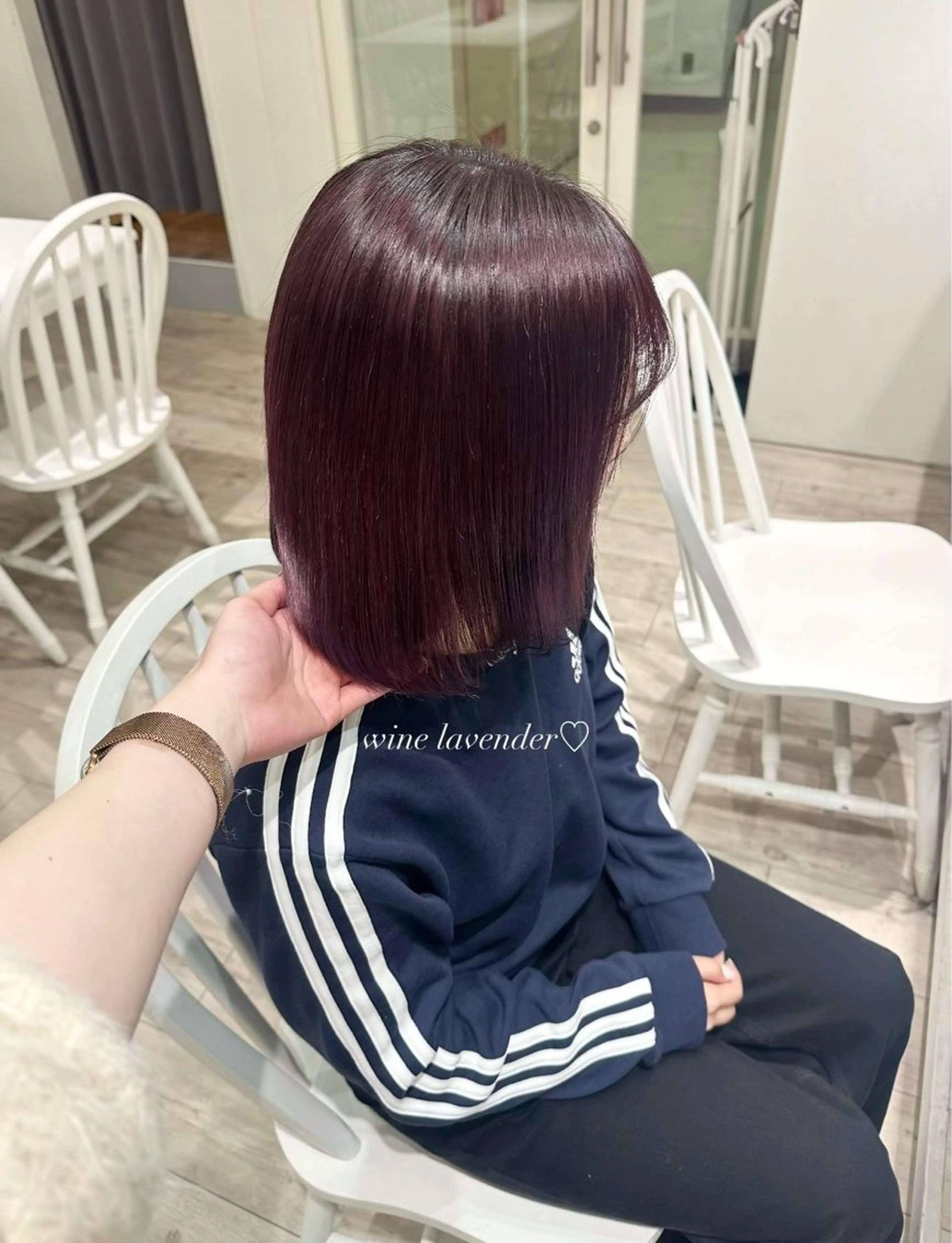 セミロング カラー ヘアアレンジ ブリーチ ヘアカラー トリートメント himawari♡ 柔らかいカラーのヘアスタイル