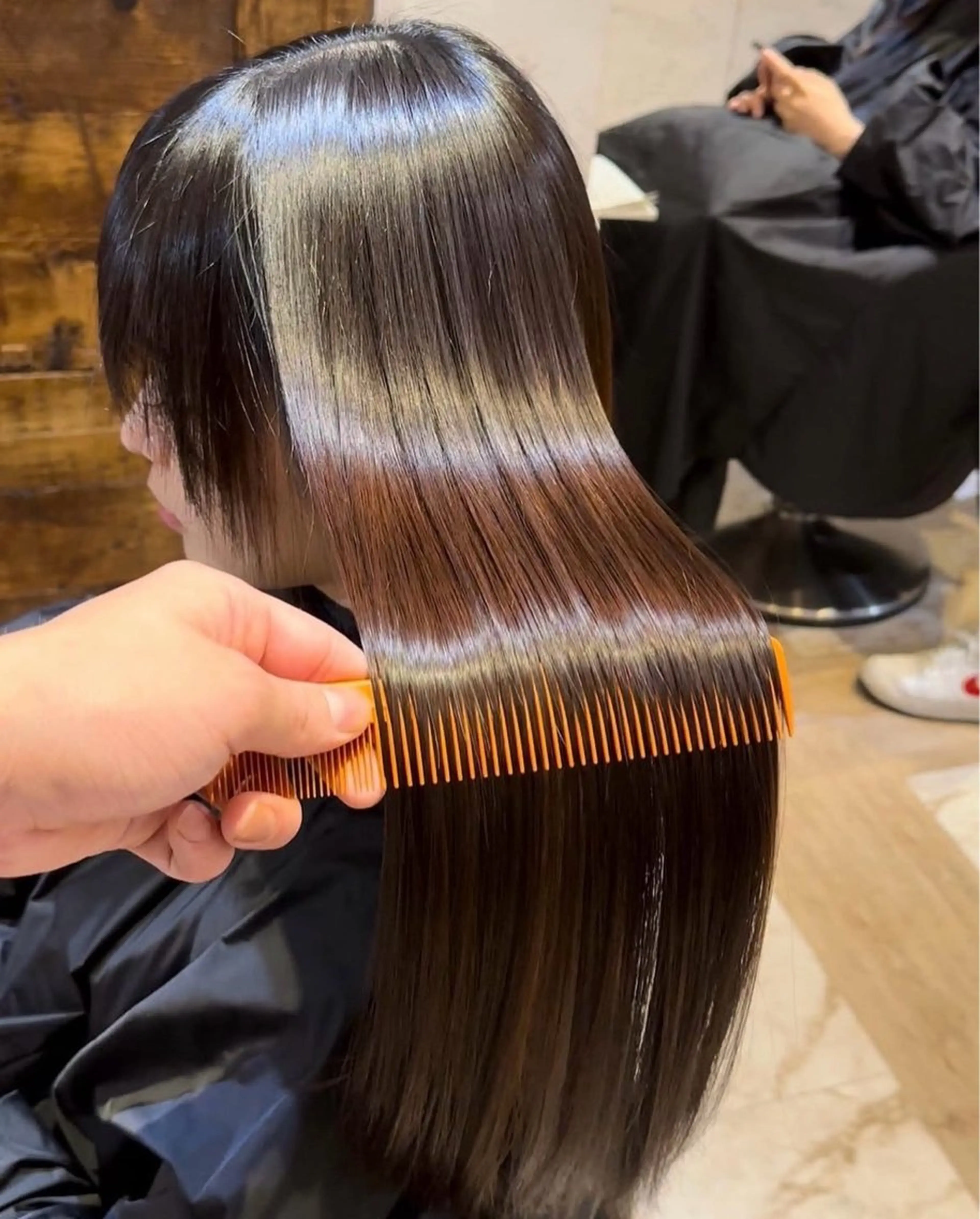 ロング 縮毛矯正 ハイトーンの天才 shuheiのヘアスタイル