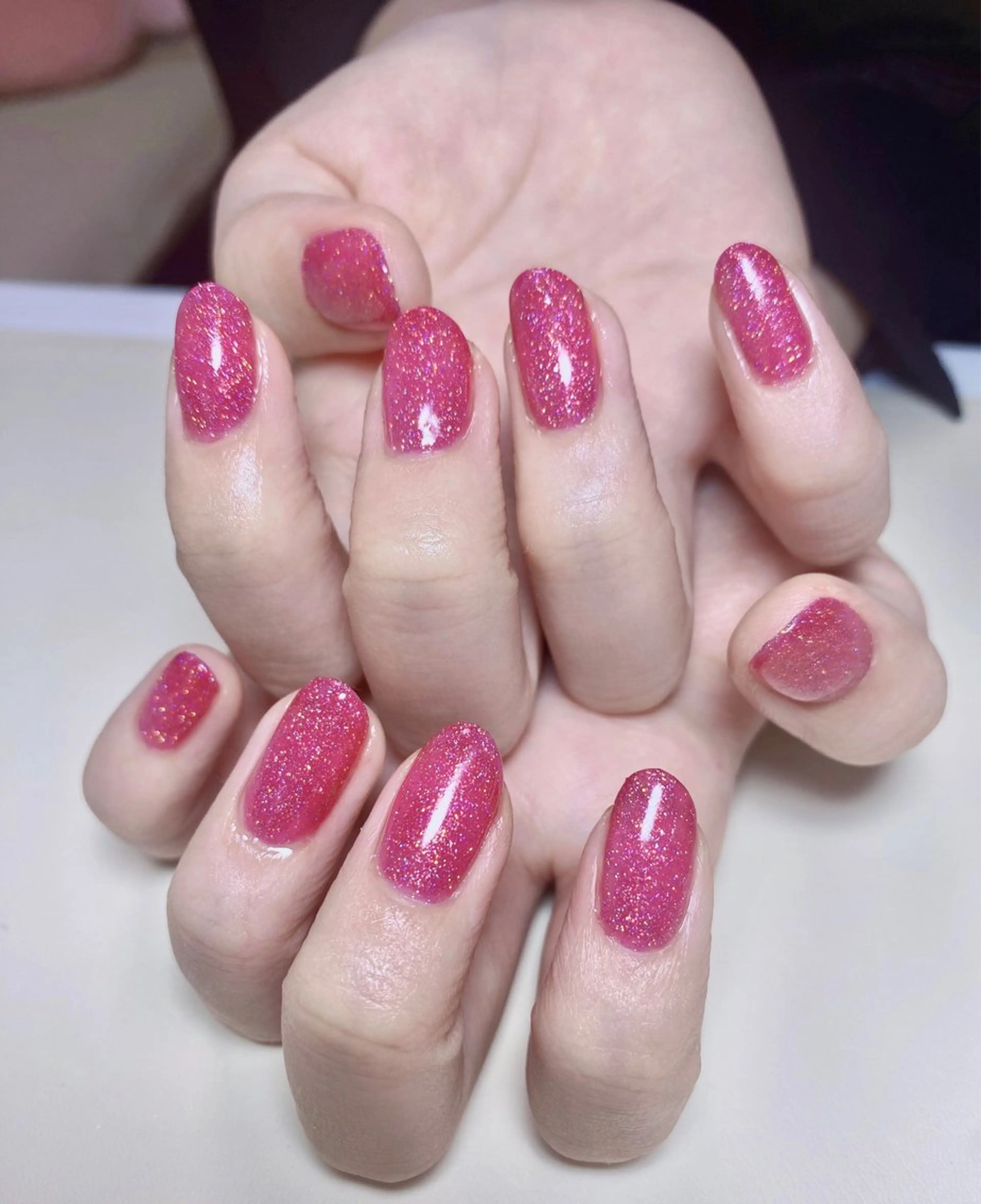 ネイル ラメ(グリッター) ワンカラーネイル ハンドネイル Nail Salon K 🧸美爪育成のネイルデザイン