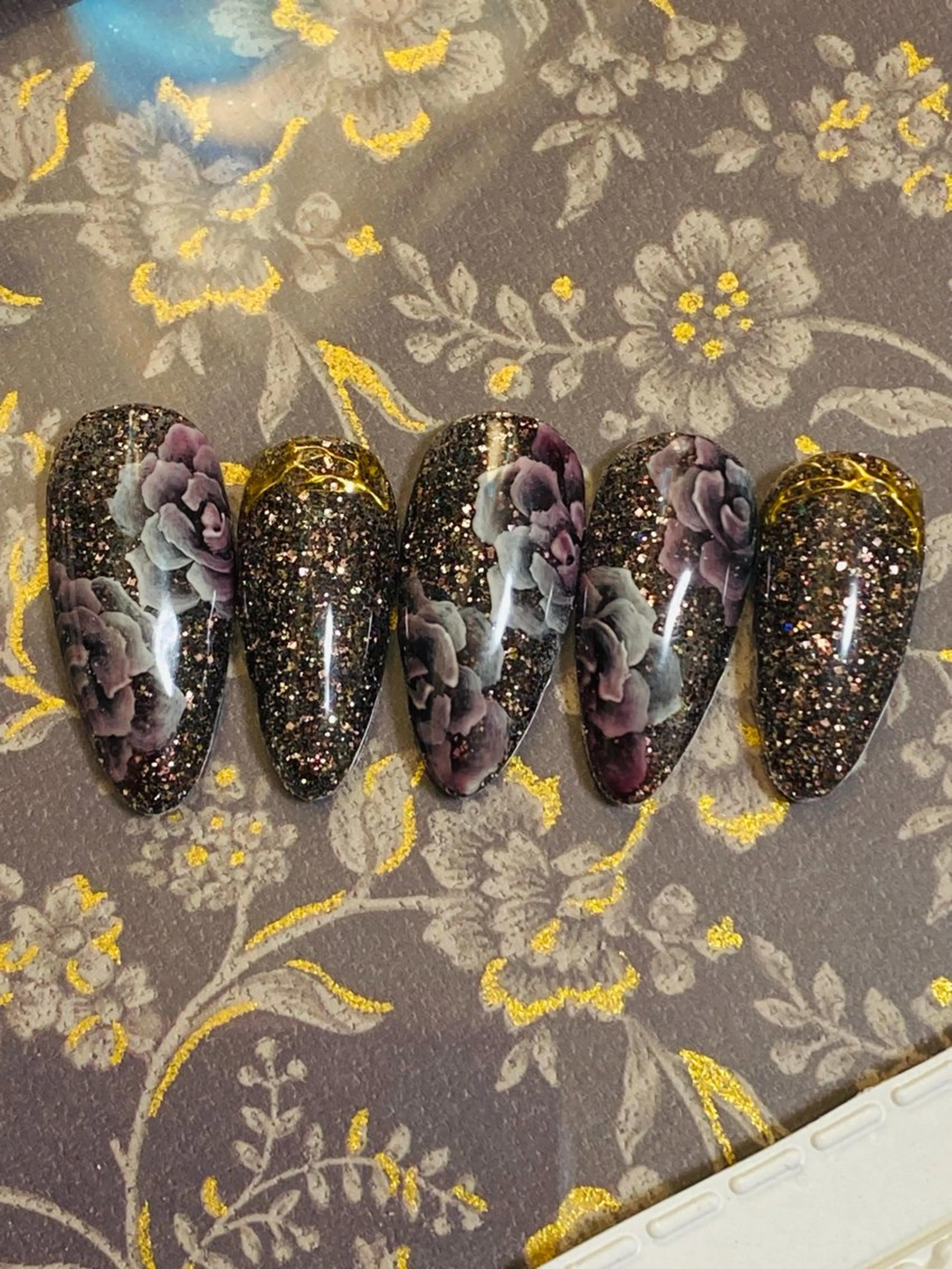 ネイル フラッシュネイル フラワーネイル 自宅ネイルサロン ♦️nuance♦️のネイルデザイン