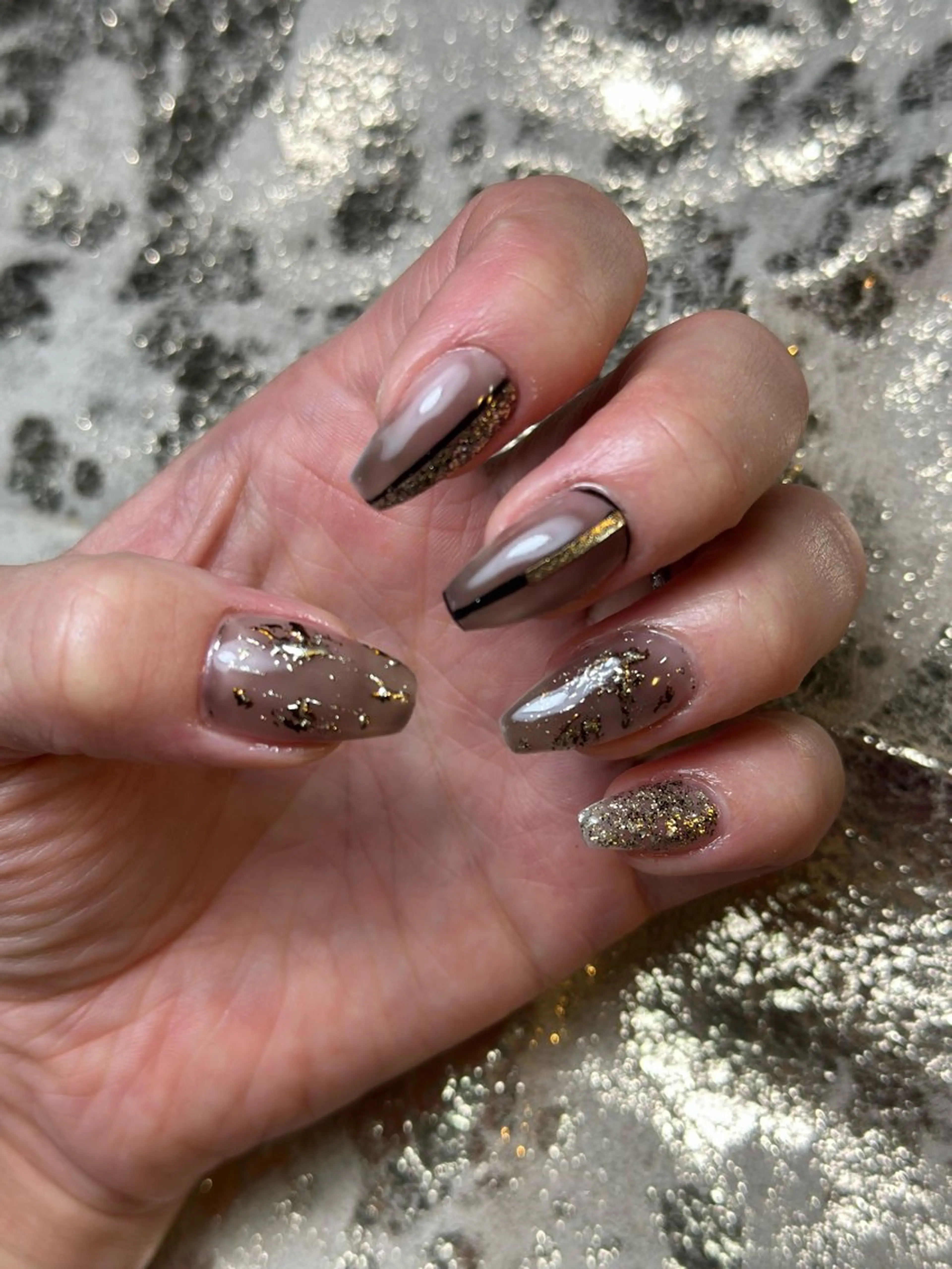 ネイル La vie mi nailニュアンスのネイルデザイン