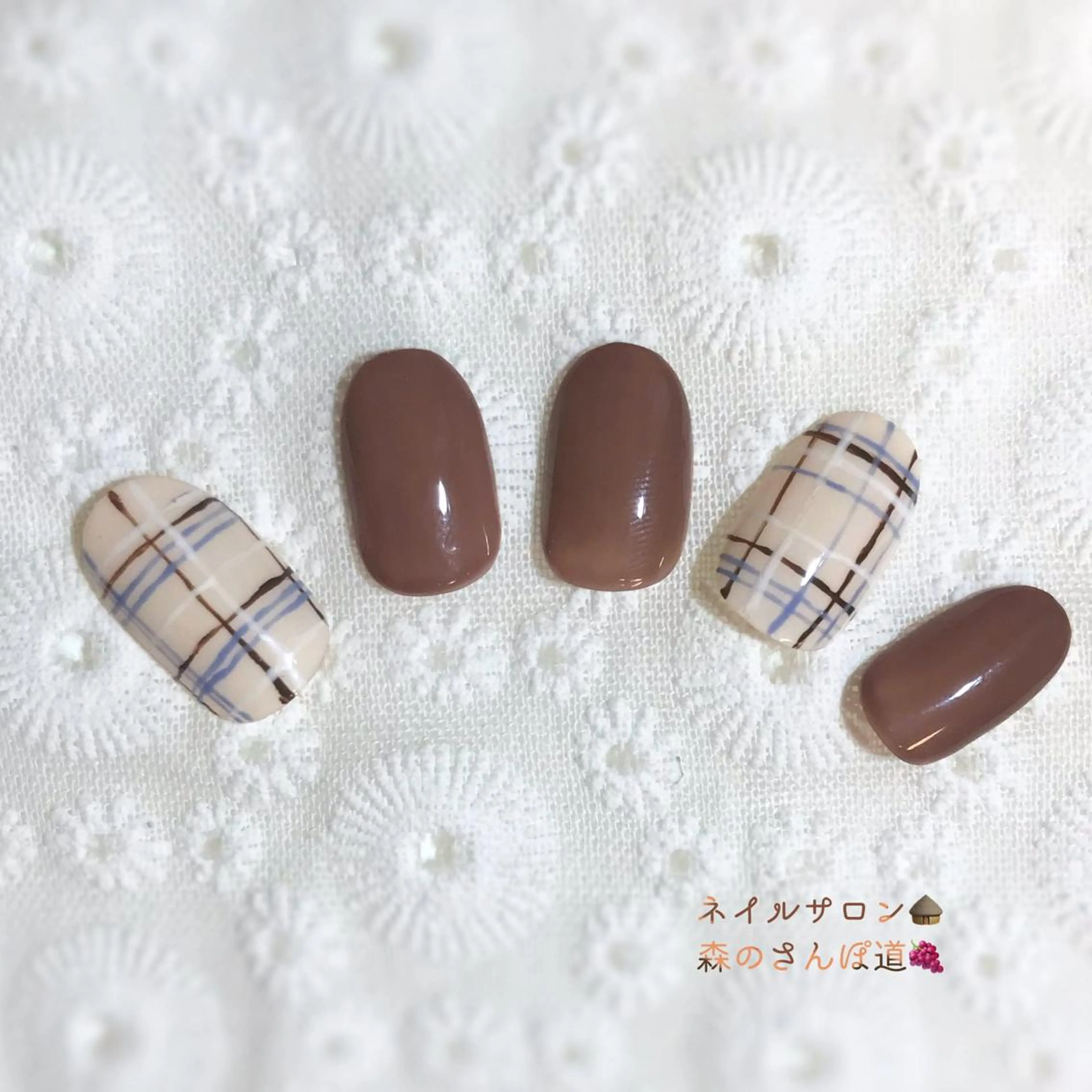 ネイル ハンドネイル 森のさんぽ道所属・ショートネイル 森のさんぽ道のネイルデザイン