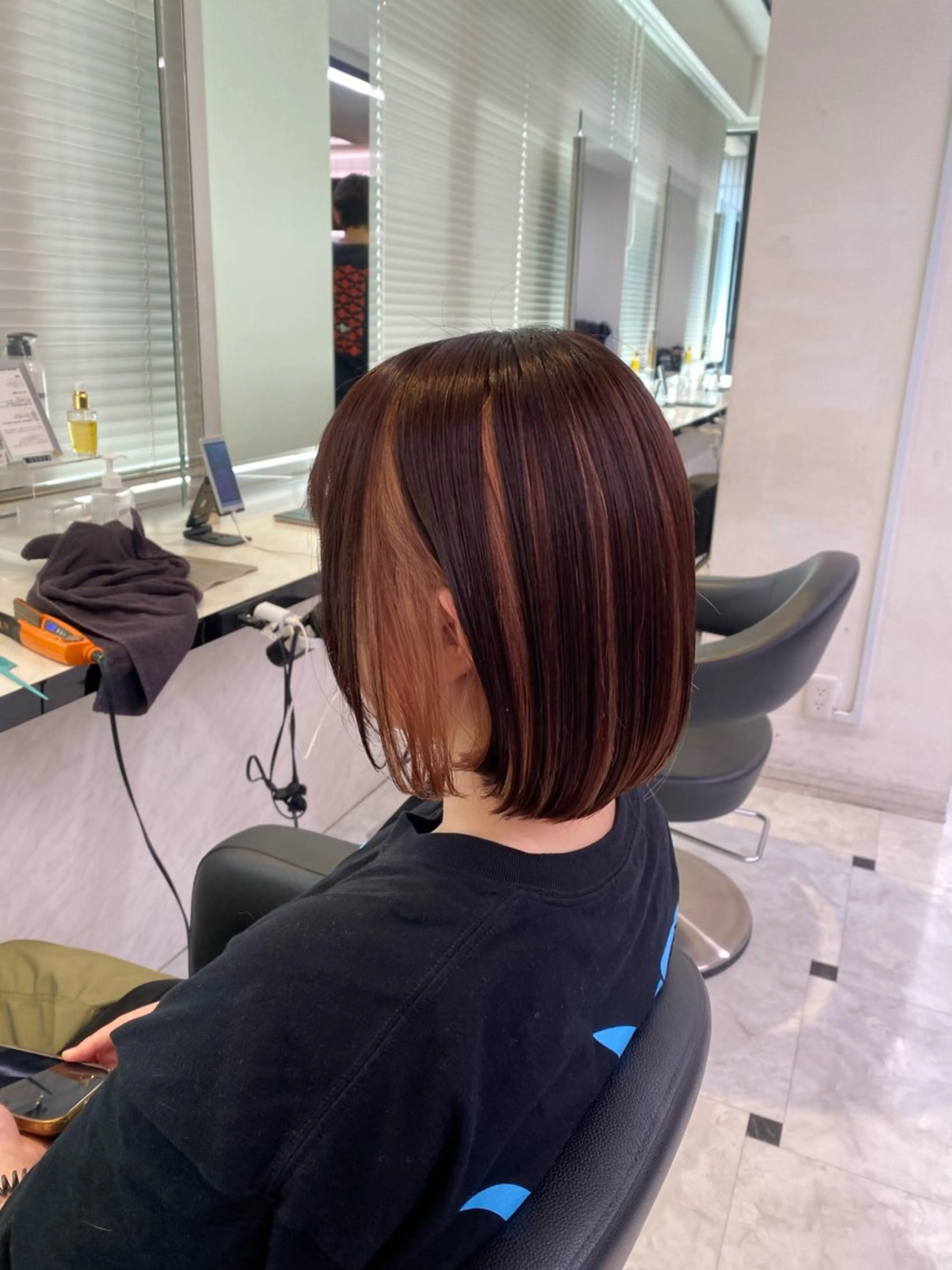 カラー 韓国ガーリー🤍暖 色カラー🤍misaのヘアスタイル