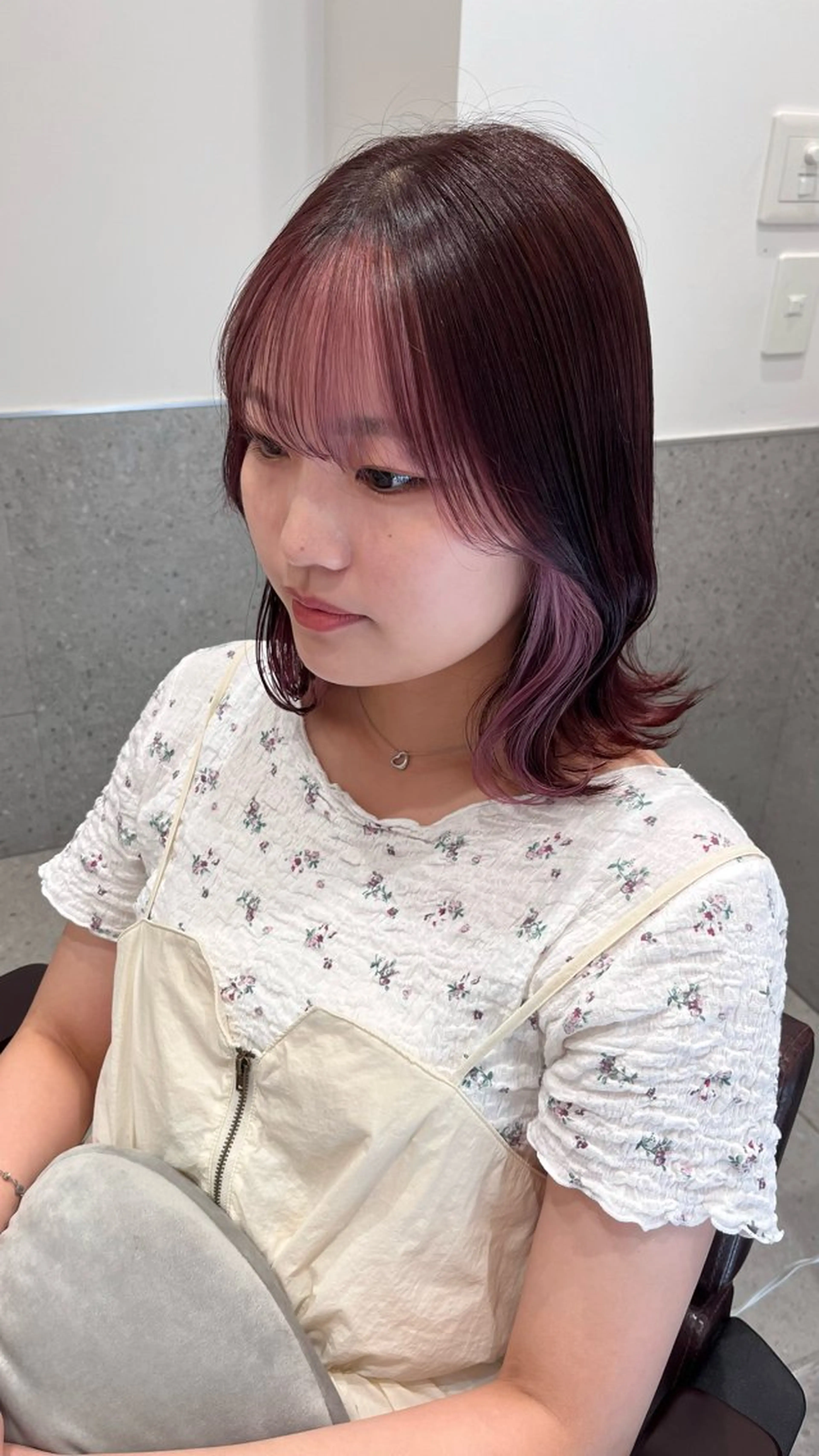 ミディアム カラー classic 新横浜所属・大人girly🛋️ 🤍yukakoのヘアスタイル