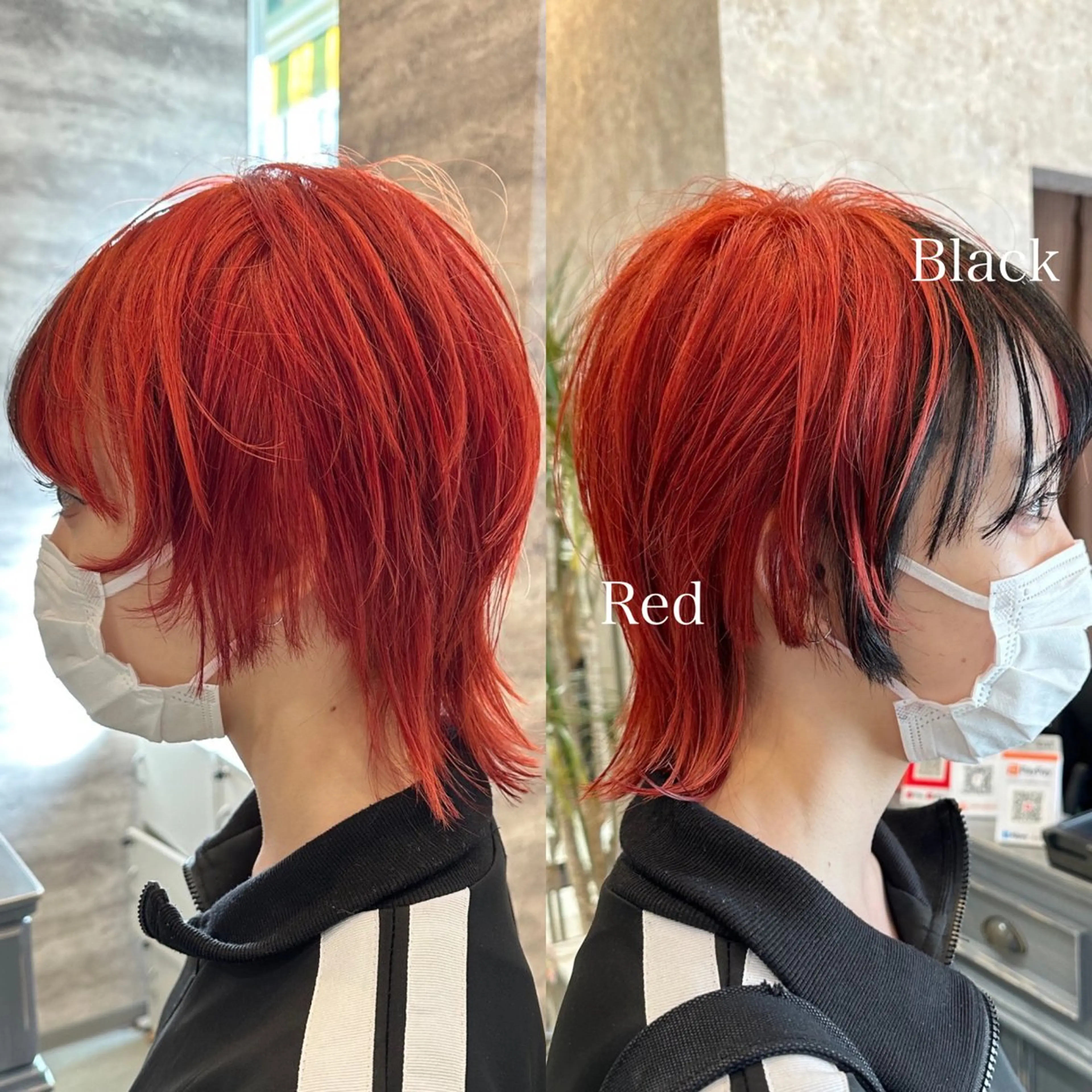 ミディアム カラー ミストバング ブリーチ ダブルカラー グラデーションカラー ハイライトカラー 💈Blanco💈 カラー&ケア🌈のヘアスタイル