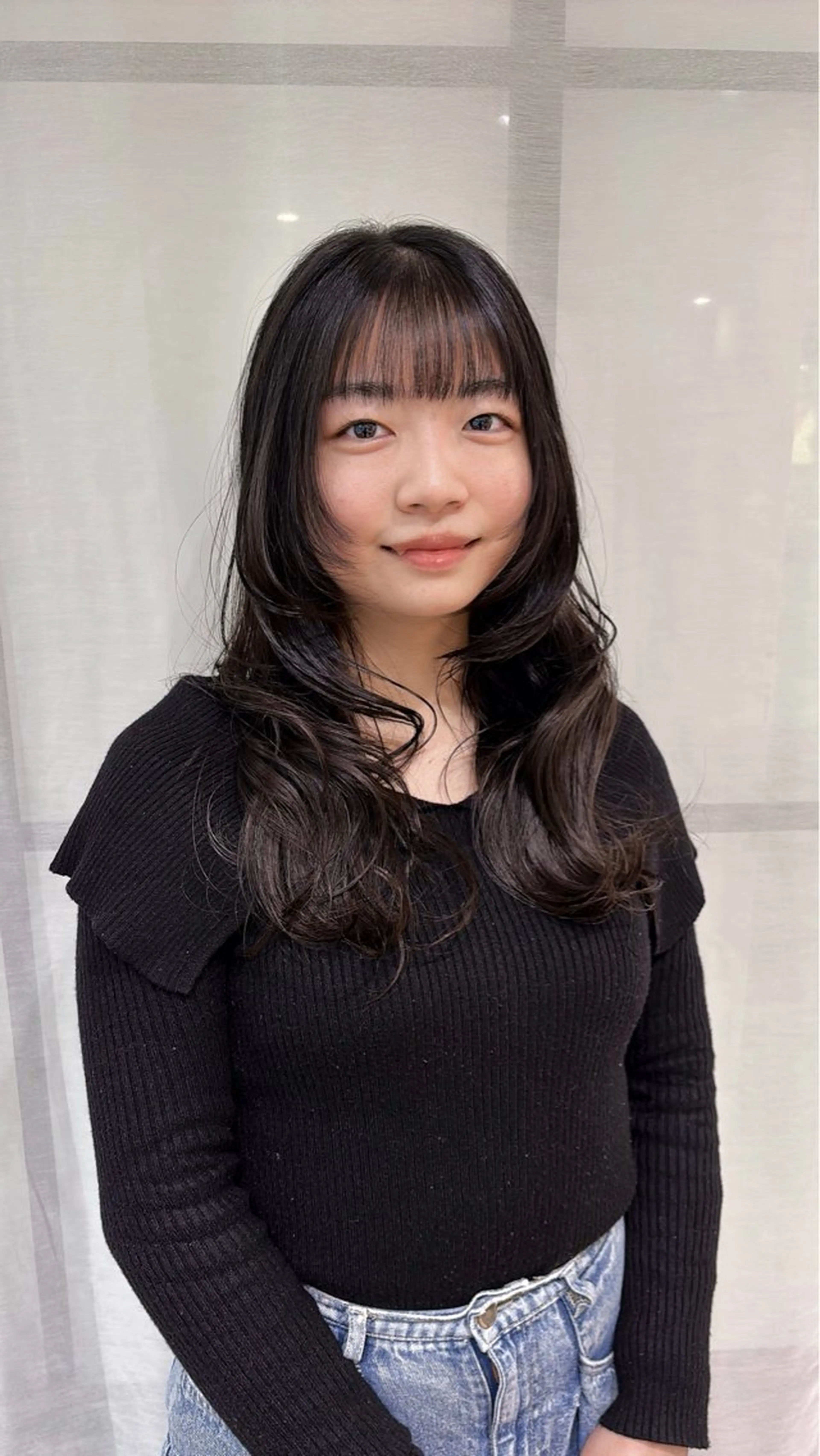 ロング レイヤーカット ロング ウルフカット カット 梅田美容室/カット /Maoのヘアスタイル