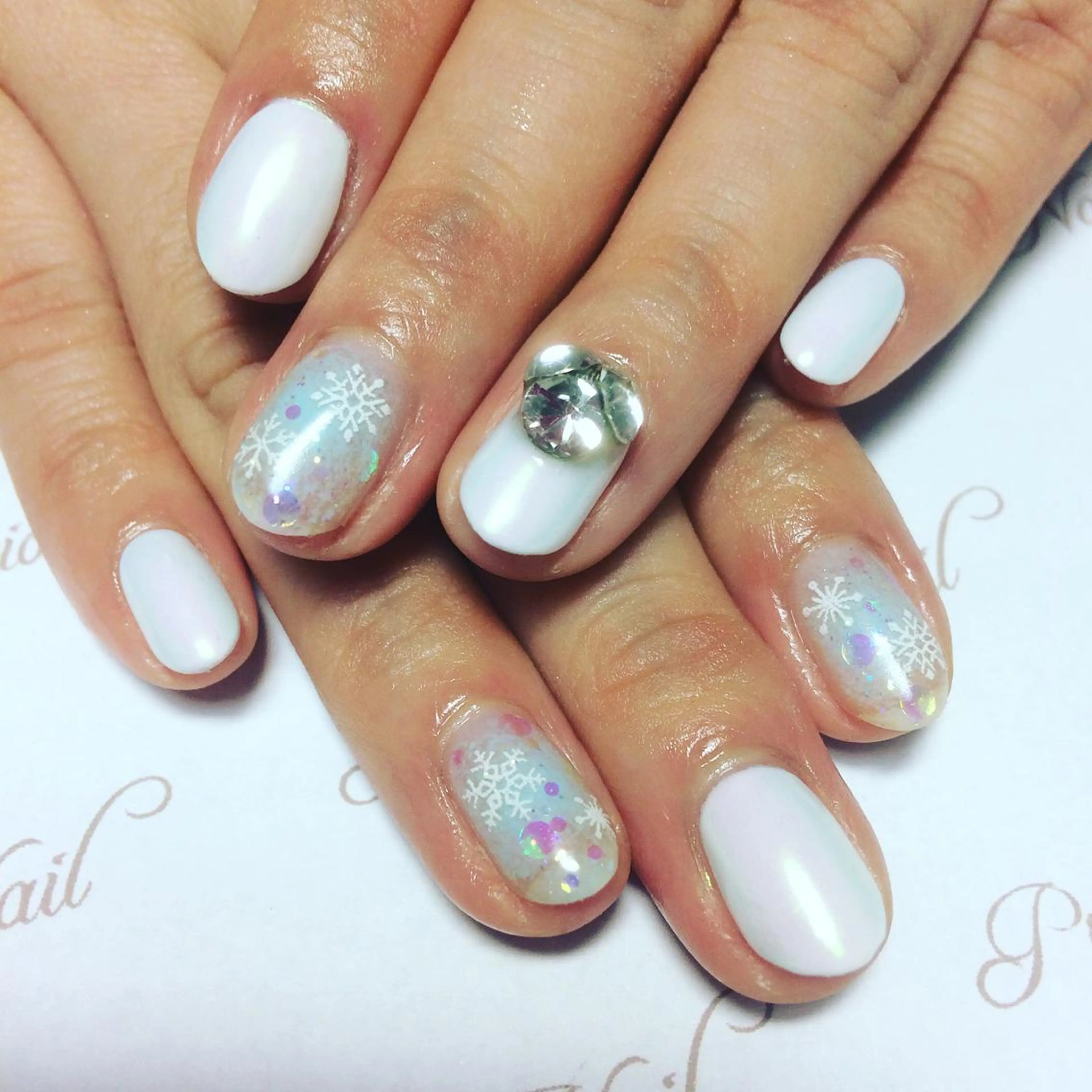 ネイル チークネイル ミラーネイル preciosa.nail所属・久場 晴美のネイルデザイン