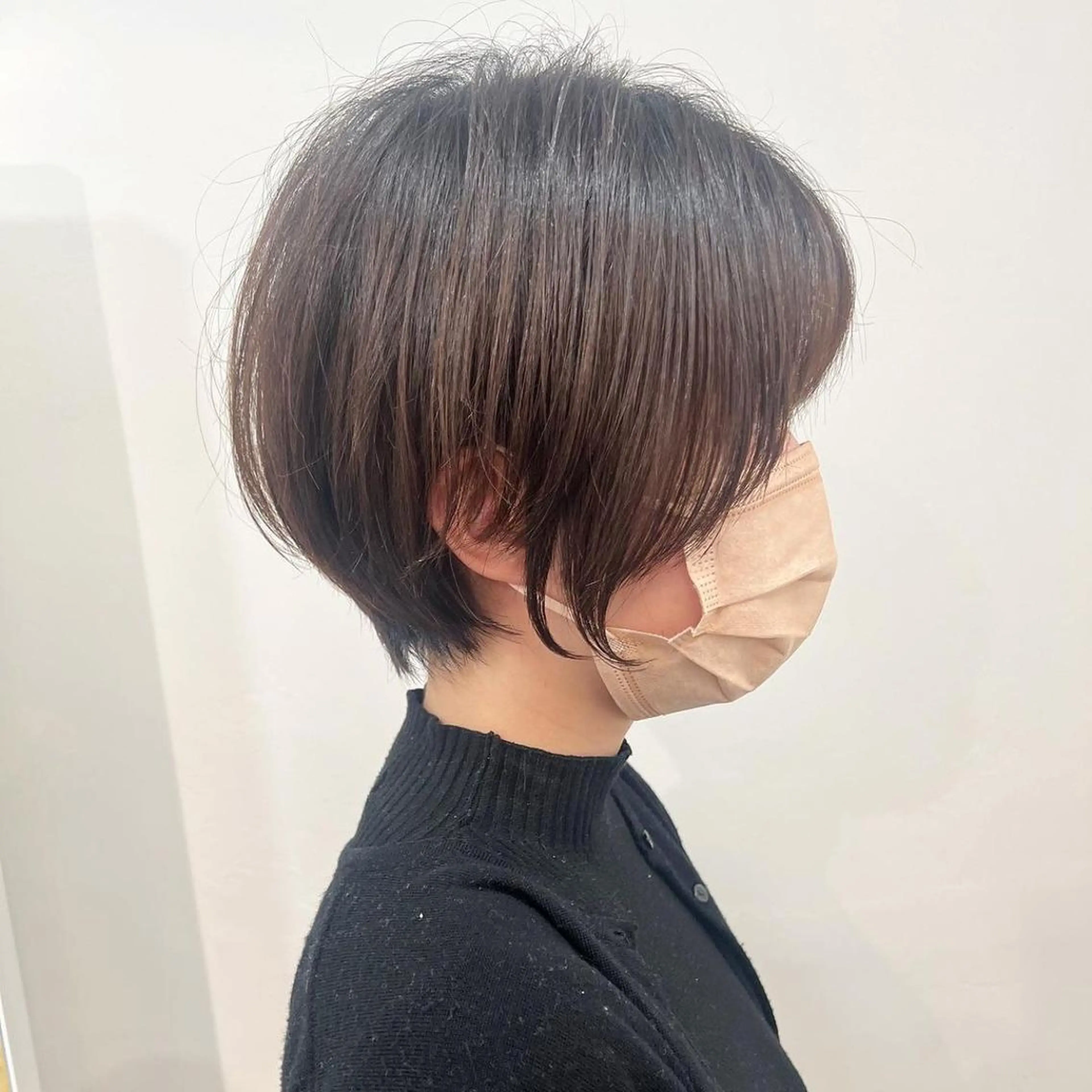 ショート カラー ショートボブ 丸みショート ボブ 似合わせカット ショートヘア ブリーチ、髪質改善 Noe心斎橋店のヘアスタイル