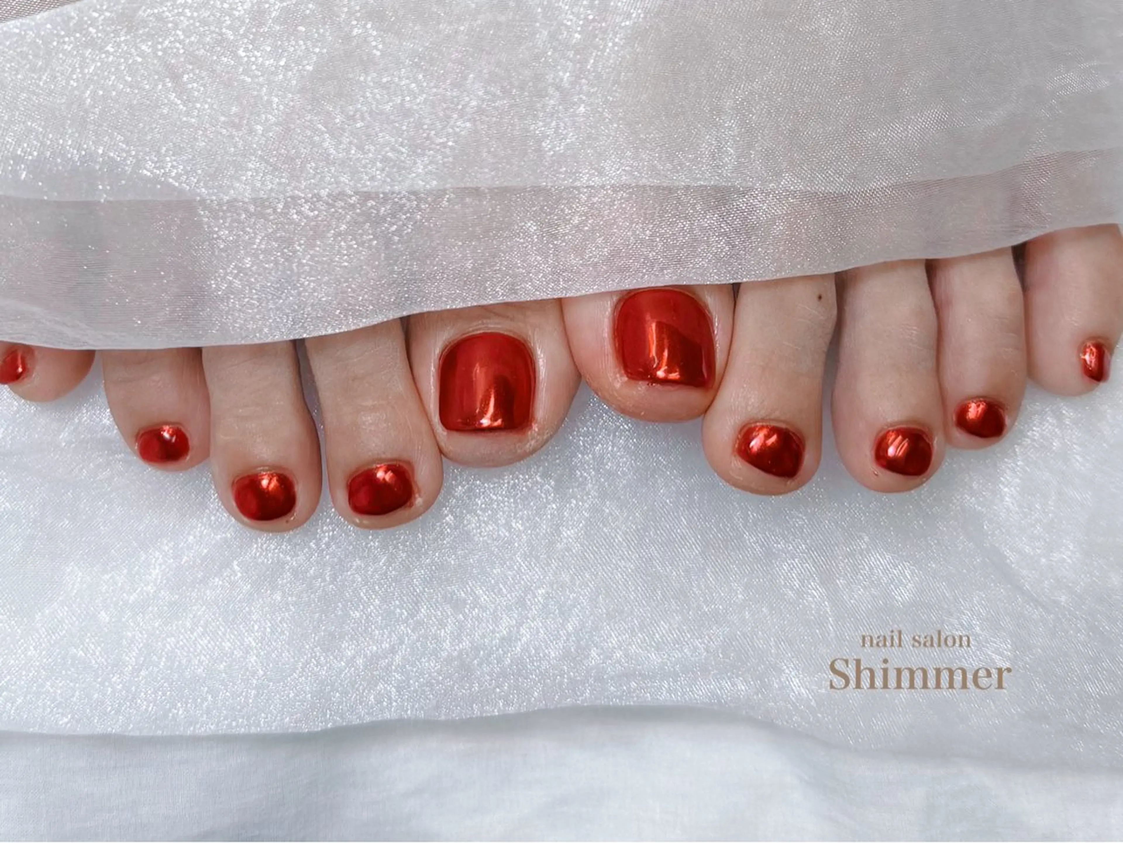 ネイル フットネイル Shimmer Risaのネイルデザイン