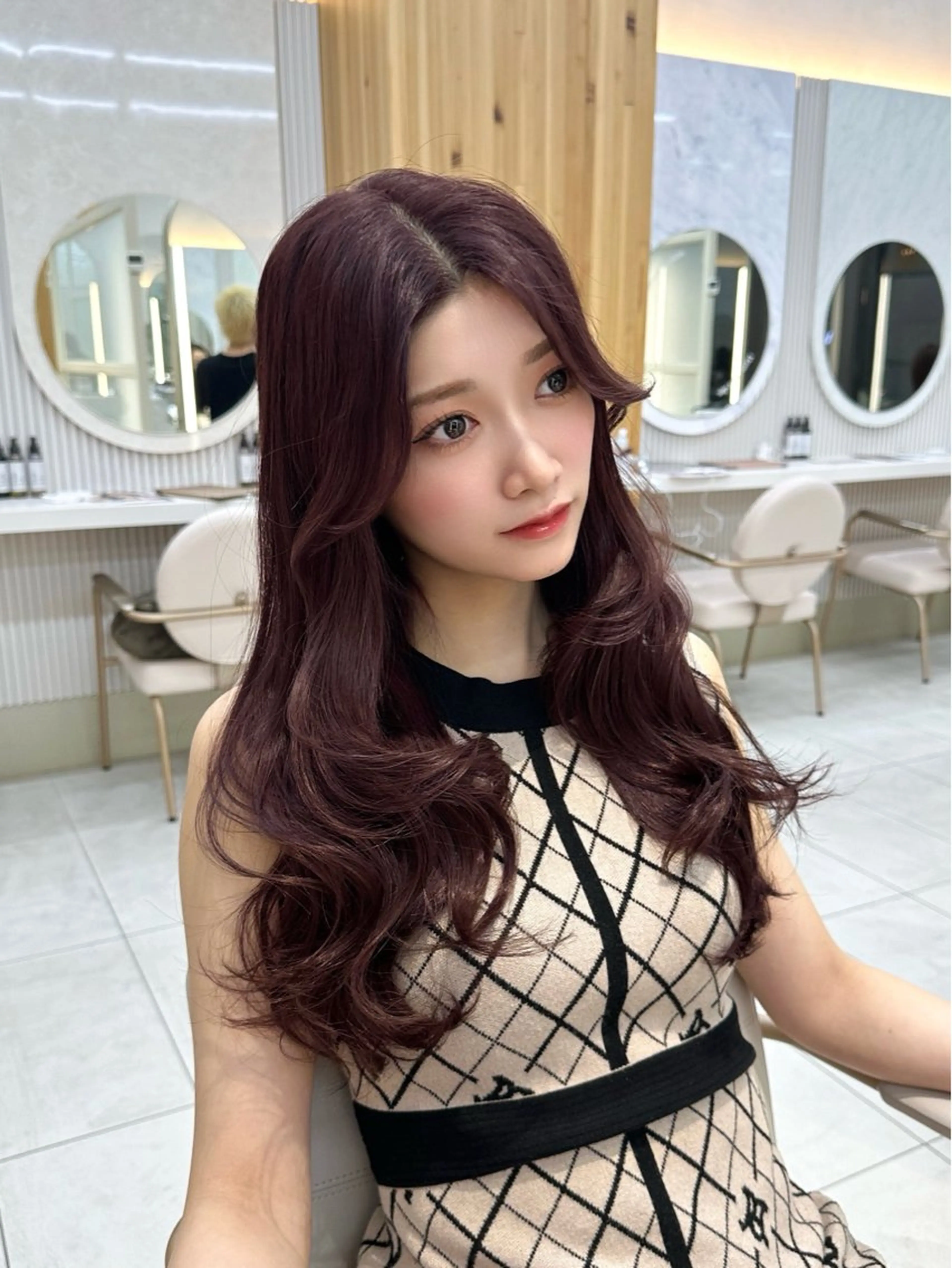 ミディアム カラー カット ヘアカラー トリートメント 🇰🇷韓国風くびれ ヘア🇰🇷中村優大のヘアスタイル
