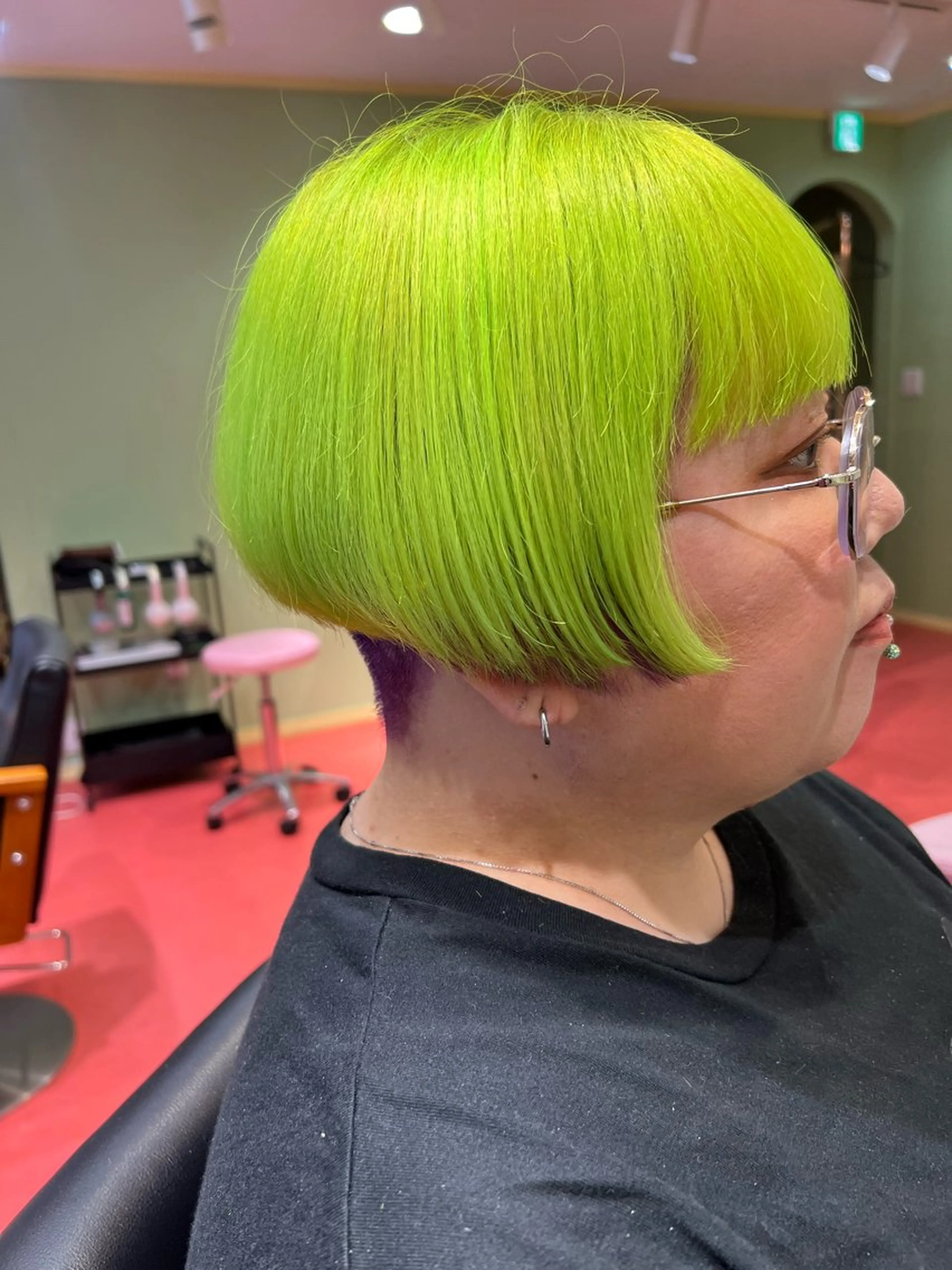 ショート カット ヘアカラー トリートメント 広島紙屋町 ショートヘア河内蓮のヘアスタイル