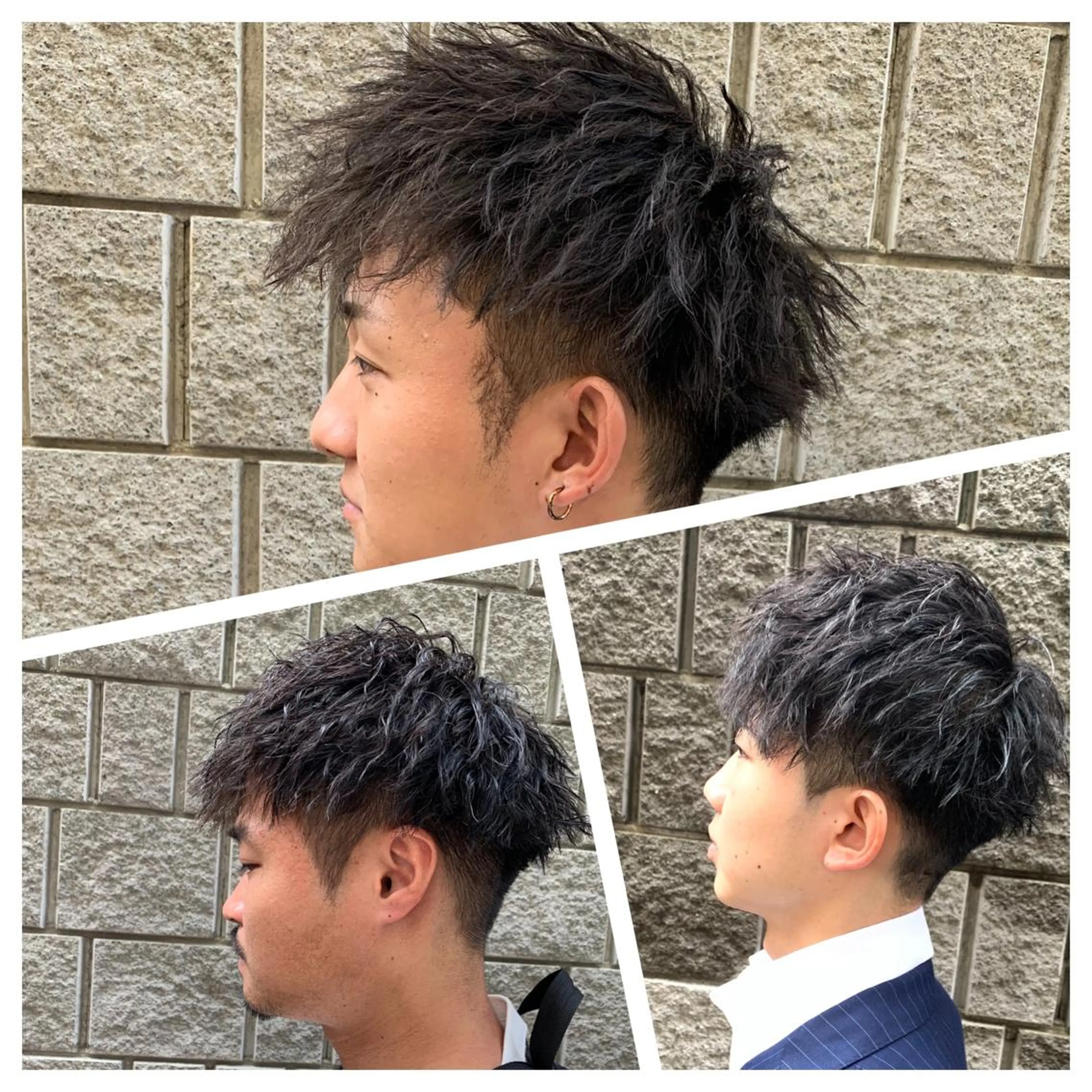 ショート パーマ サトウ レンマのヘアスタイル