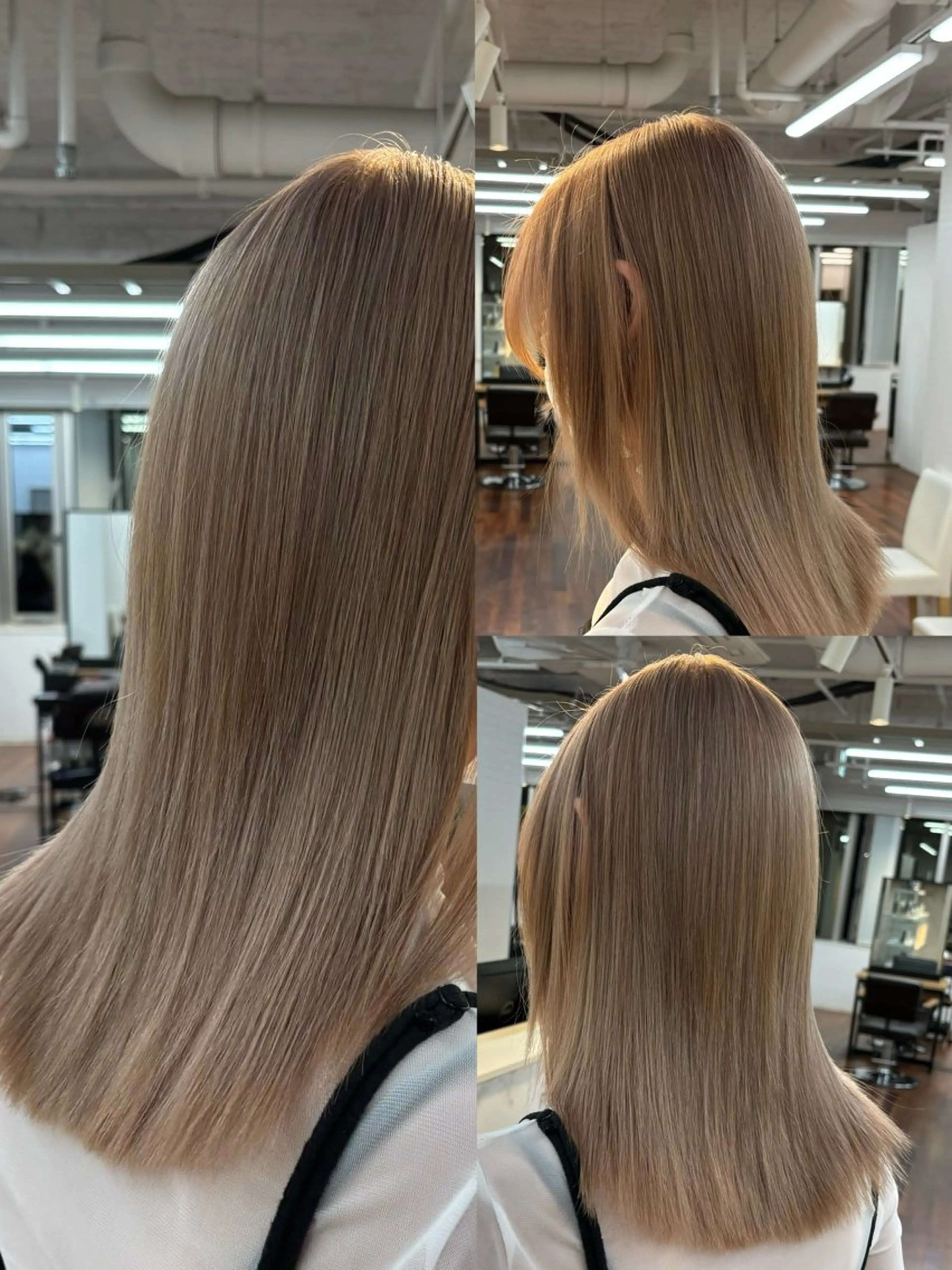ミディアム カラー ヘアアレンジ カット ヘアカラー トリートメント グランルッソ所属・✨岡山バレイヤージュ ハイライト✨のヘアスタイル