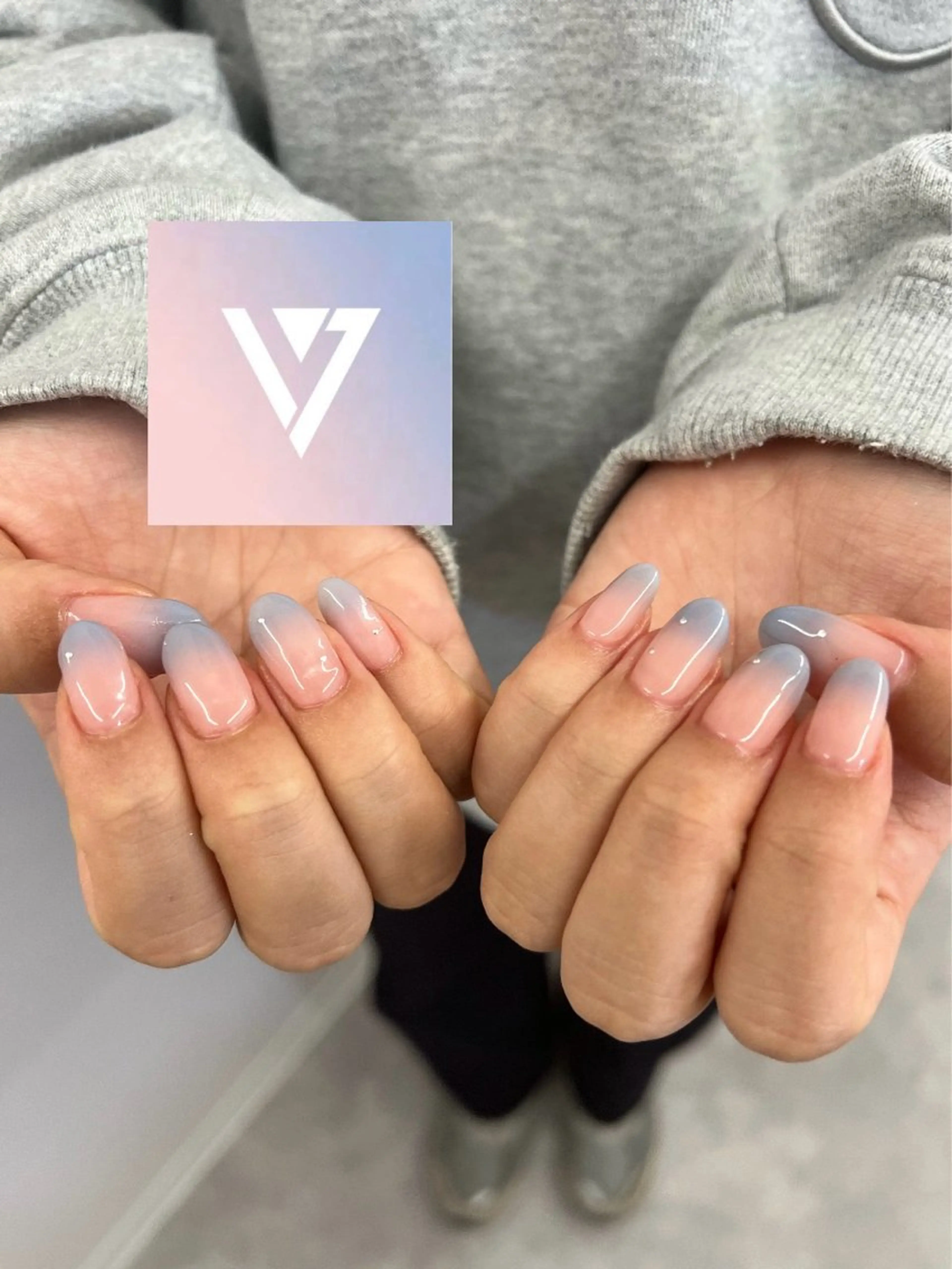 ネイル ジェルネイル グラデーション 韓国ネイル パラジェル ピンク ハンドネイル ハンドケア Bana_ Nailのネイルデザイン