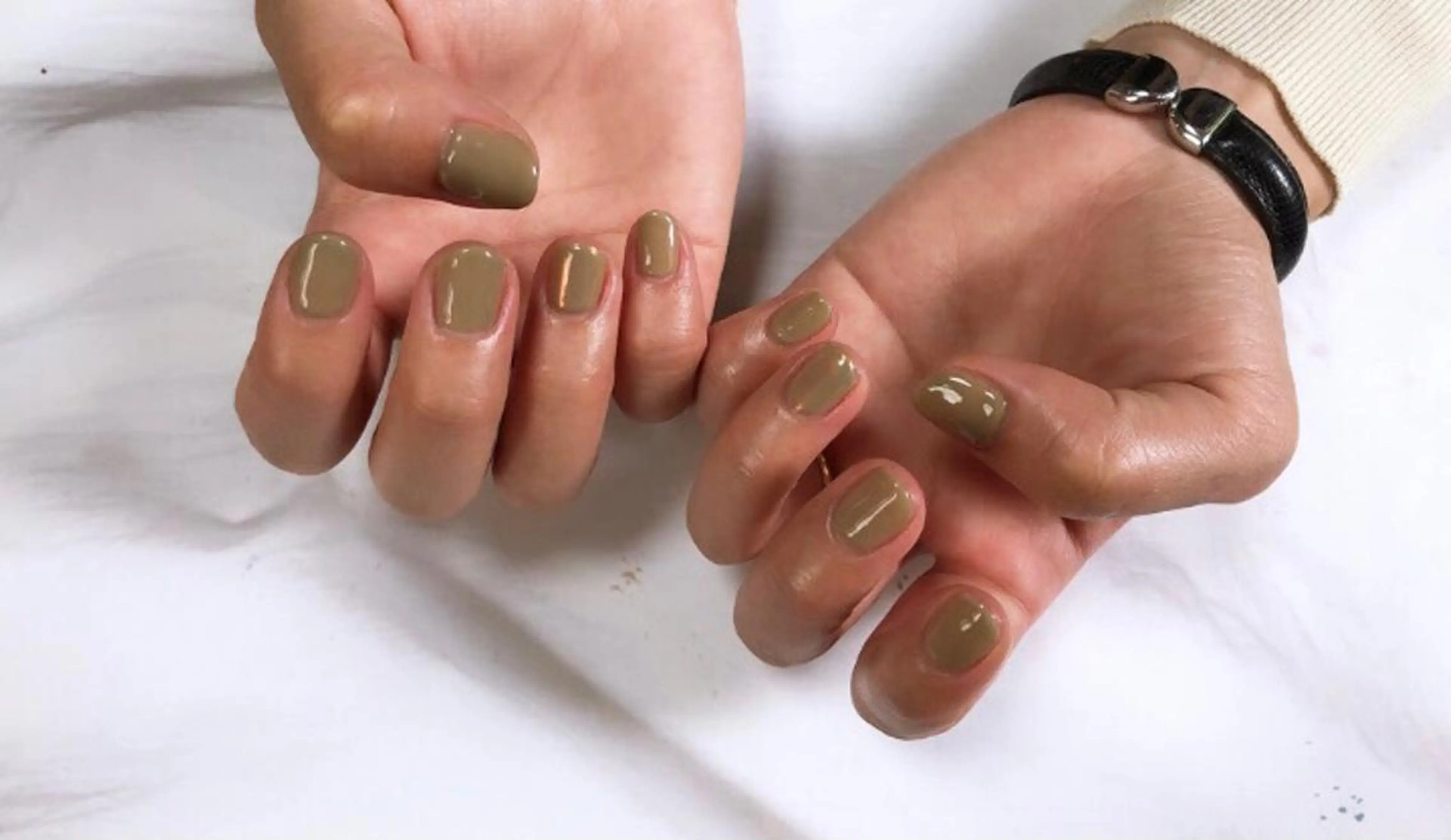 ネイル ワンカラーネイル ピスタチオネイル シンプルネイル felice nailのネイルデザイン