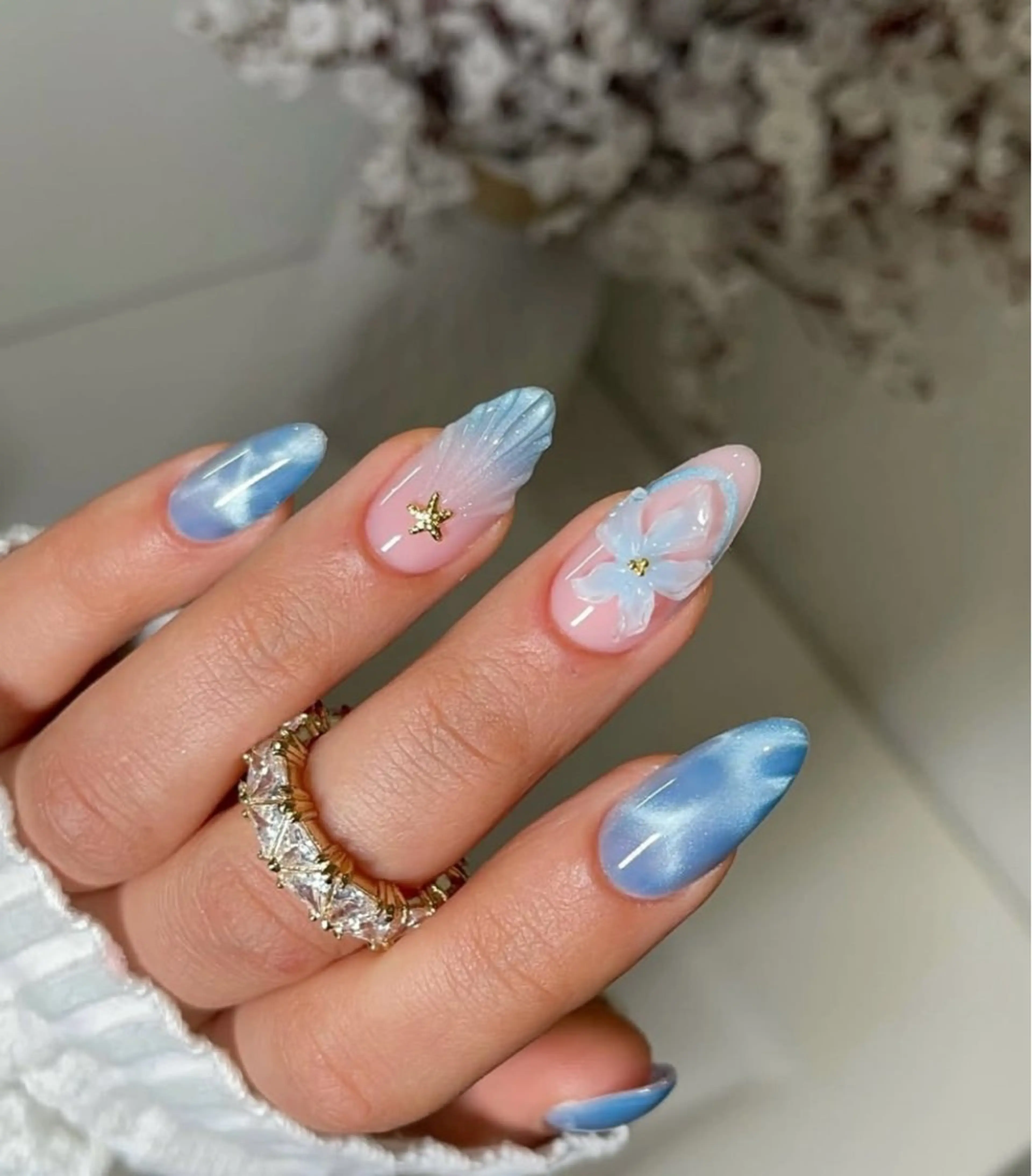 ネイル 長さ出し 持ち込み ネイルチップ ハンドネイル JISOO ANA.CHUOのネイルデザイン