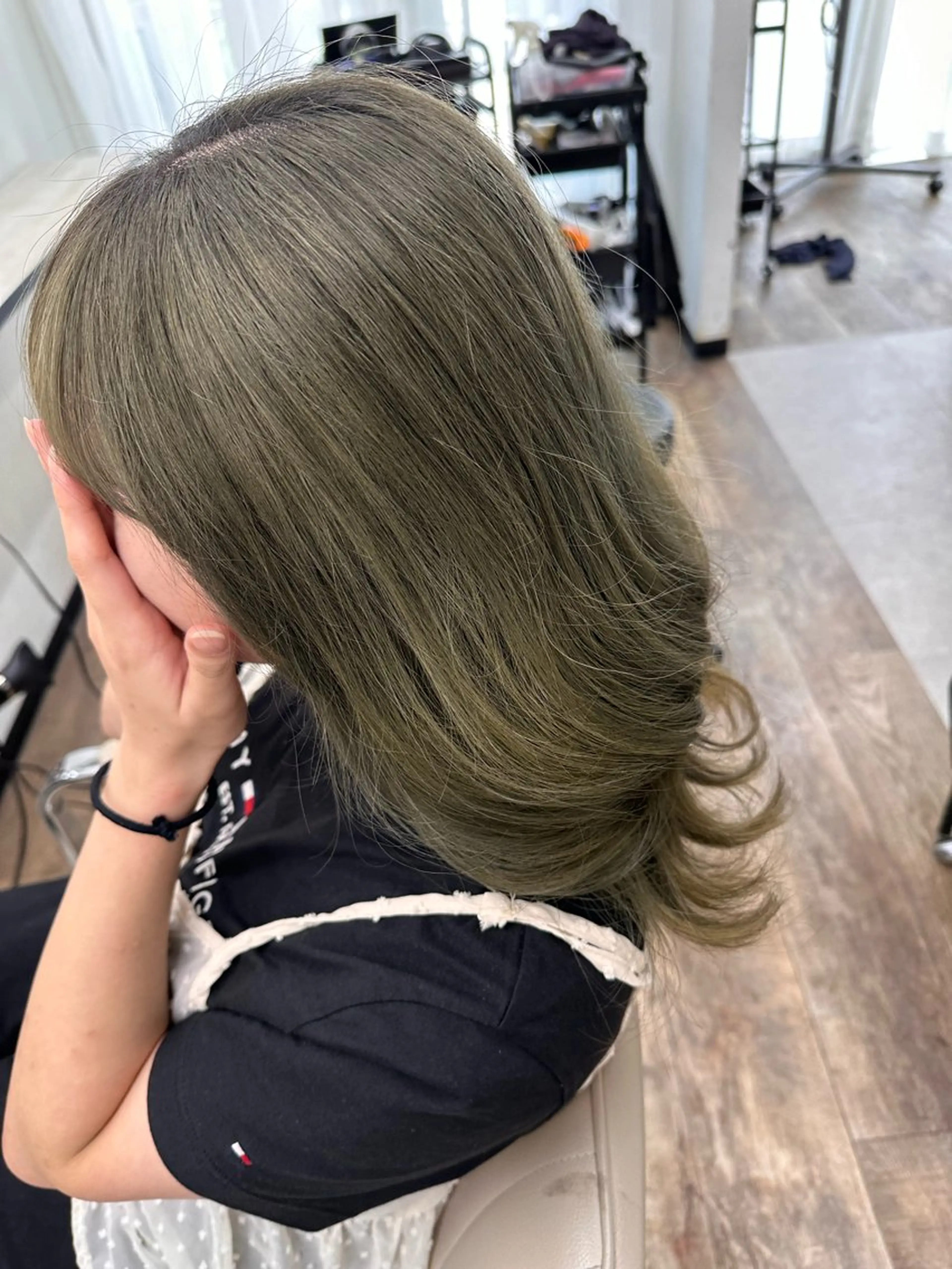 カラー ベージュカラー オリーブベージュ カット ヘアカラー Uhair本山所属・⟡.·mamiya 縮毛矯正/ヘアセットのヘアスタイル