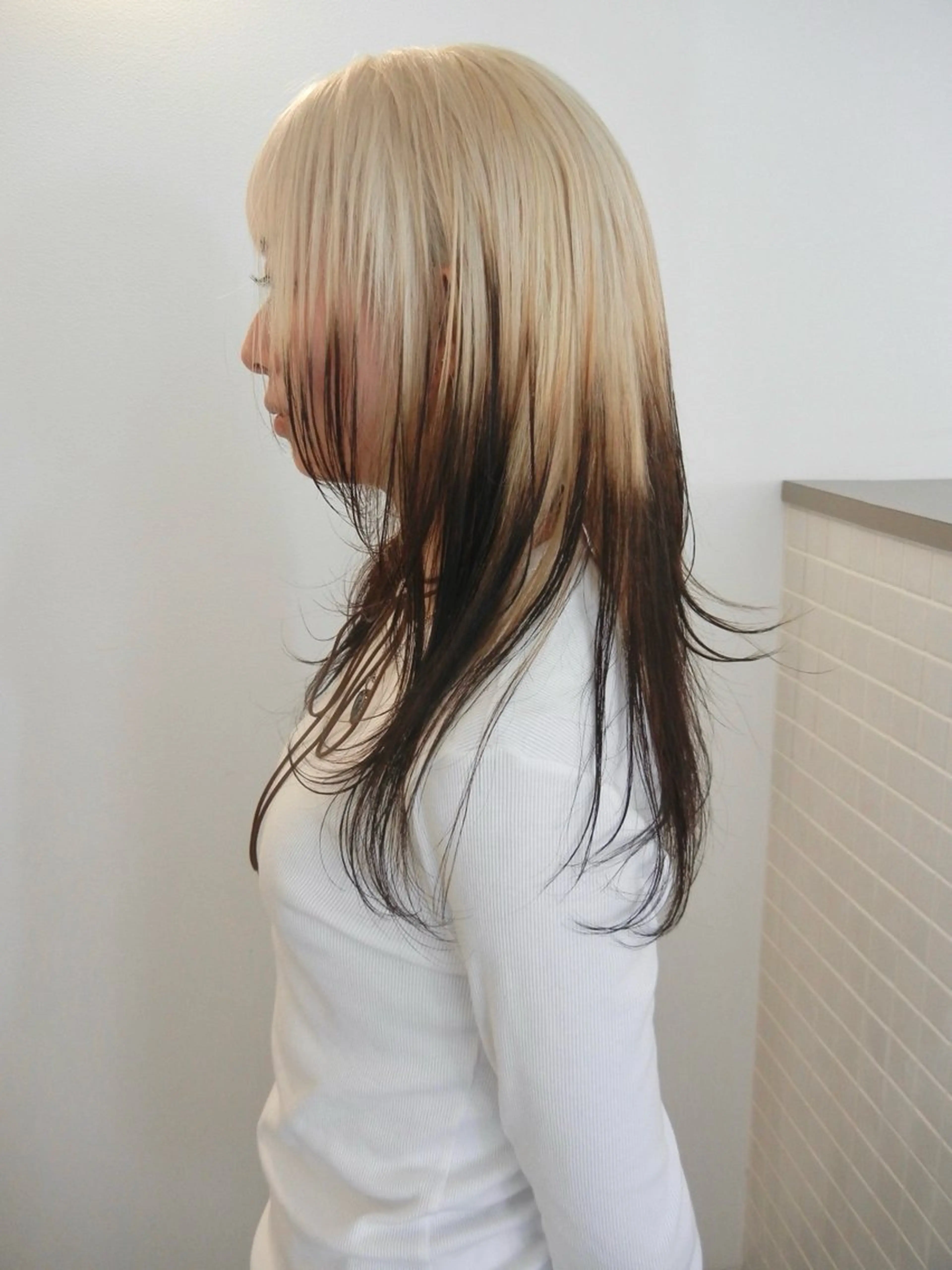 ロング カラー ブリーチ カット ヘアカラー トリートメント ブリーチ/似合わせ Kaito🦕/栄のヘアスタイル