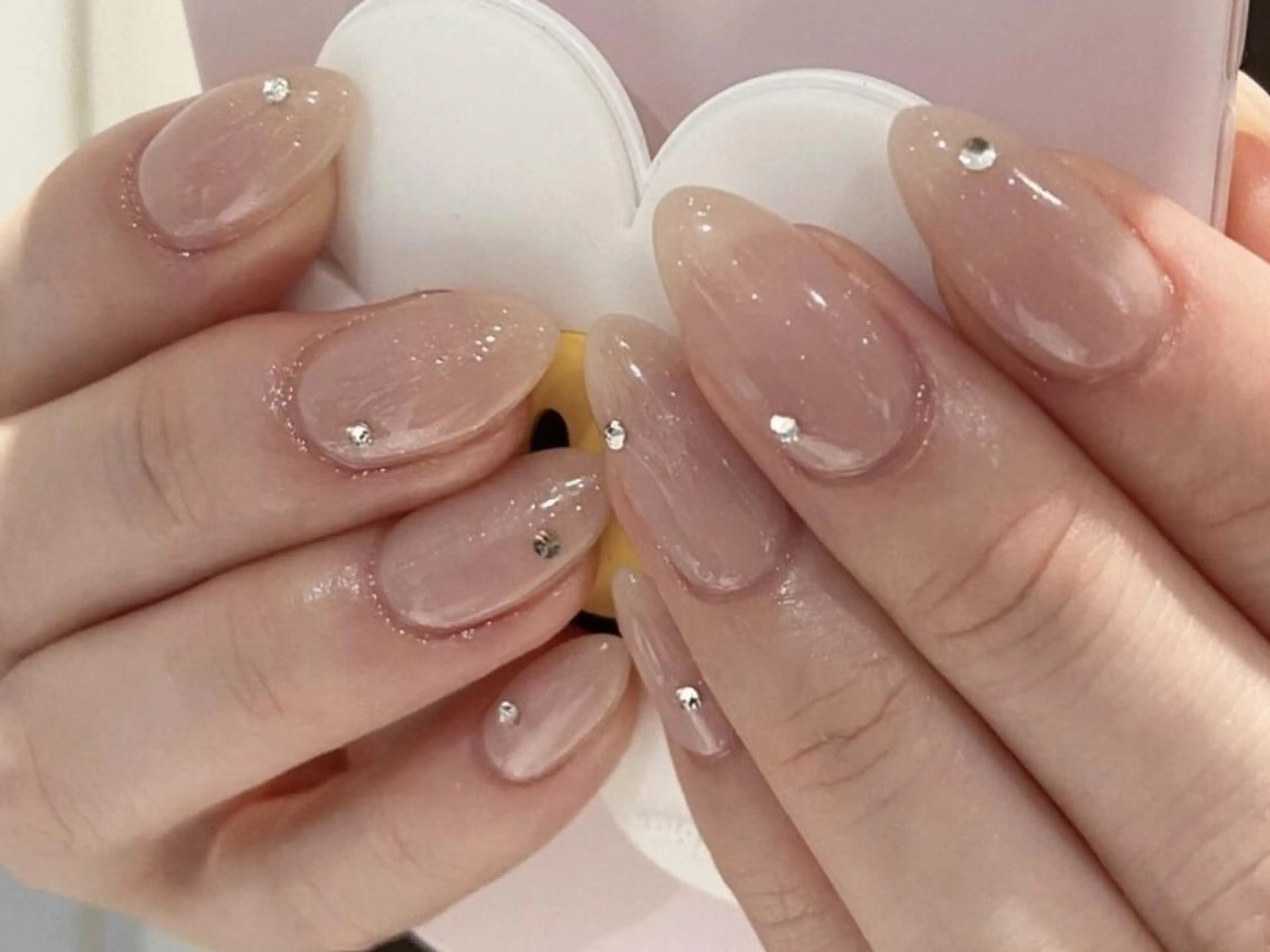 ネイル ki🍒🍒 ki ツルツルネイルのネイルデザイン