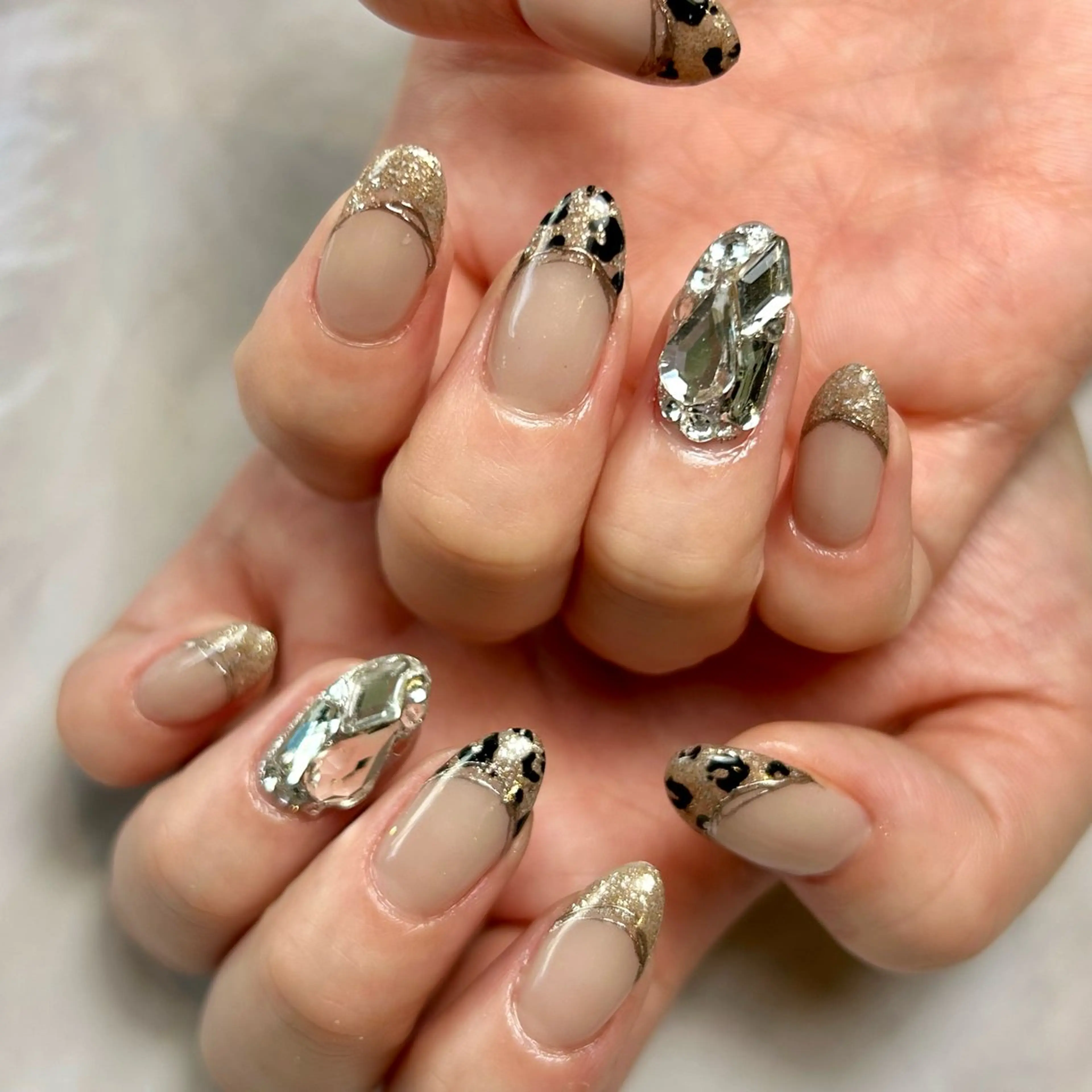 ネイル アニマル柄 ゴージャス ハンドネイル Reflection marikoのネイルデザイン