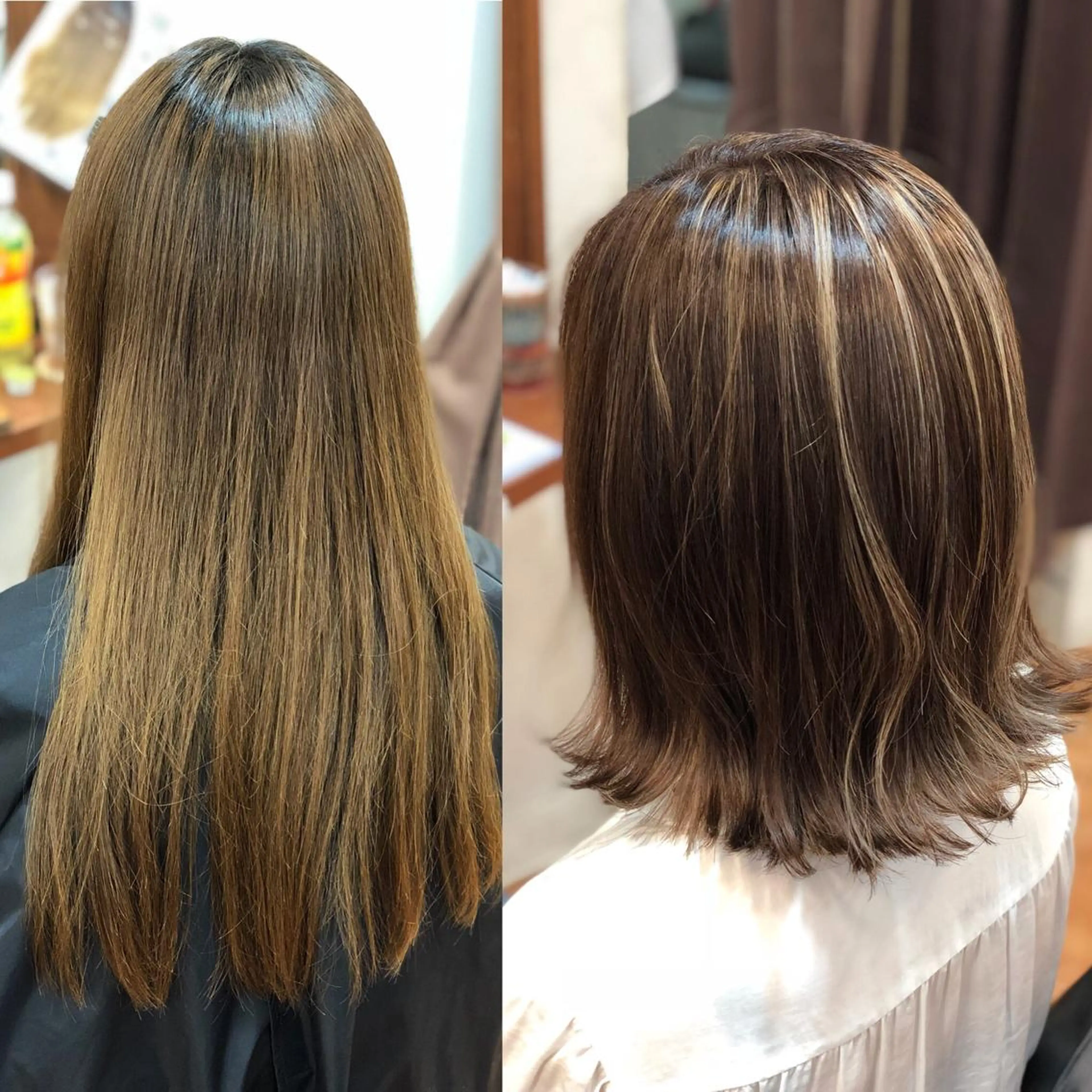 ショート ボブ 外ハネヘア ヘアカラー トリートメント LOCO Ko-kiのヘアスタイル