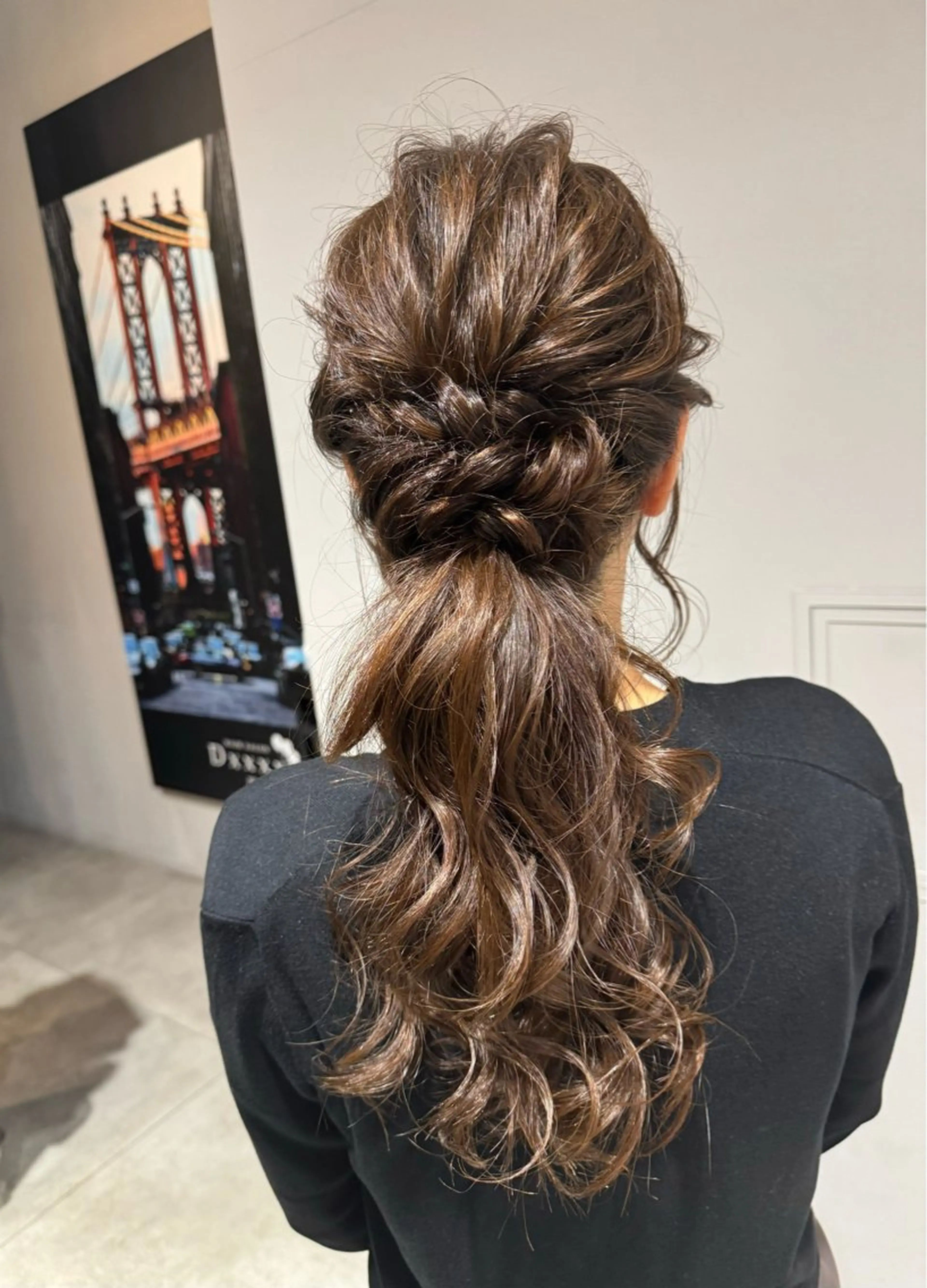 セミロング ヘアアレンジ ヘアセット Dxxxx III所属・オシャレ女性目線の 大人メンズ❁⃘*.ﾟのヘアスタイル