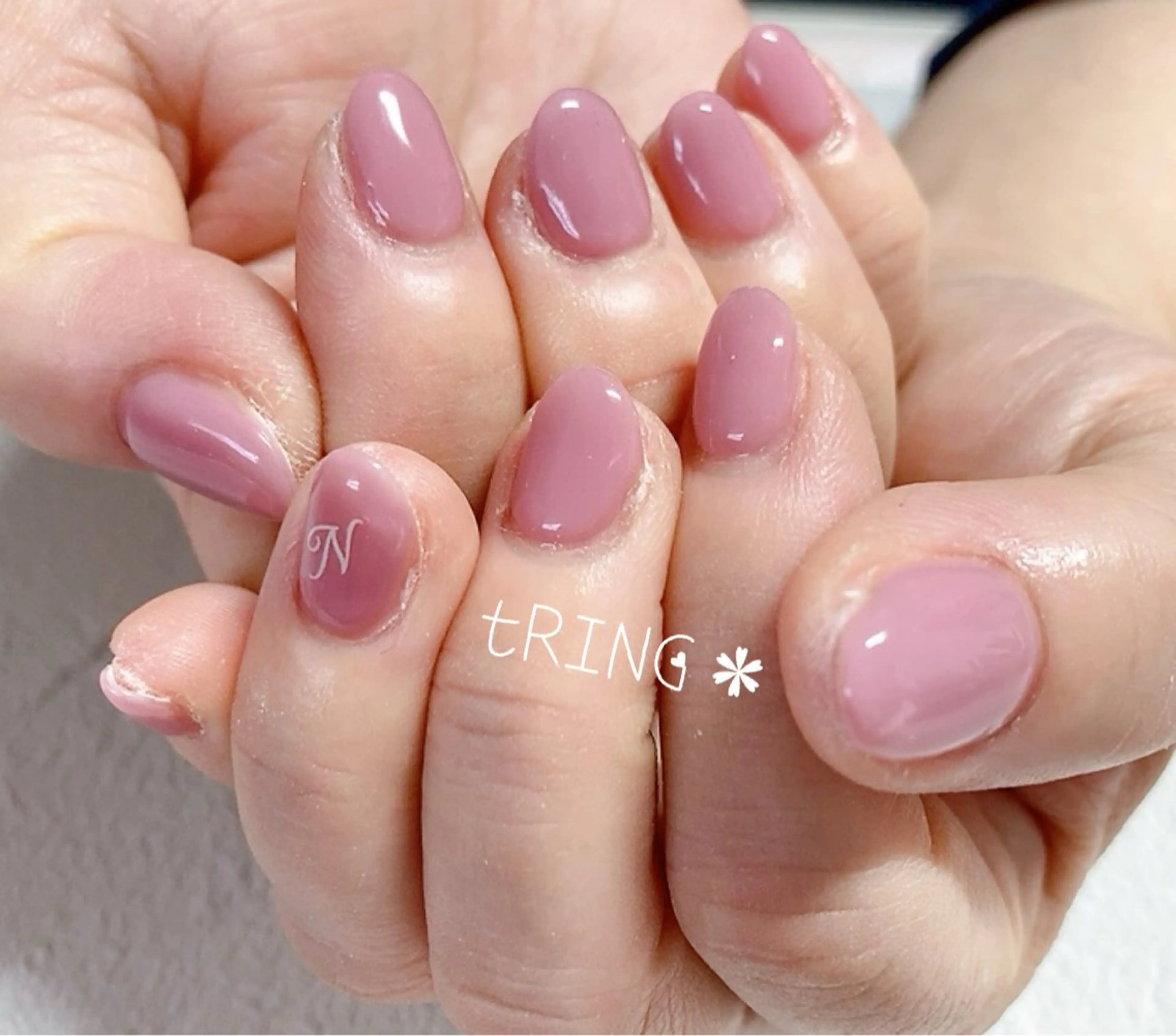 ネイル ハンドネイル tRING＊ しいの木台のネイルデザイン