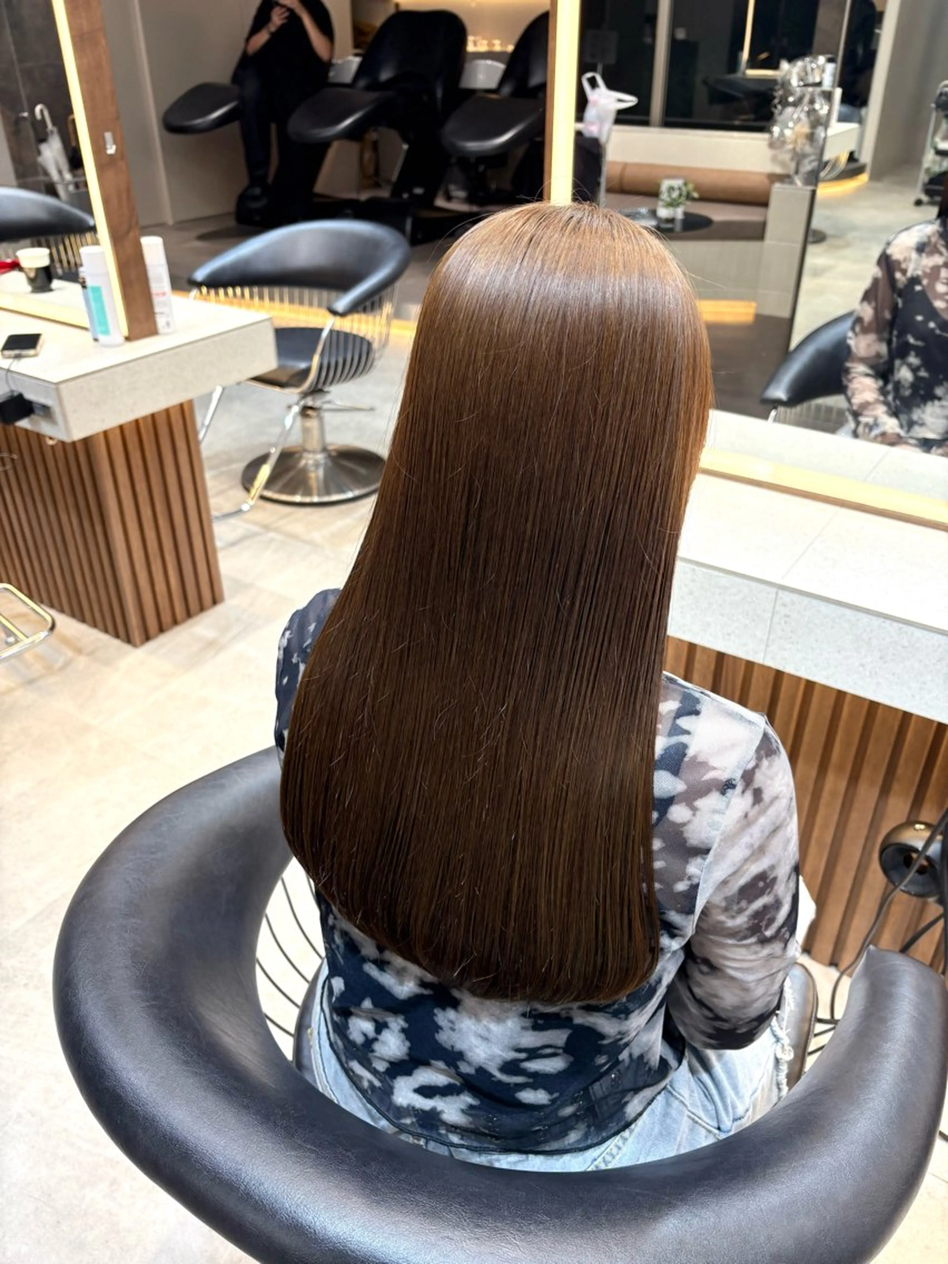 ロング カラー 田中 柚莉愛のヘアスタイル