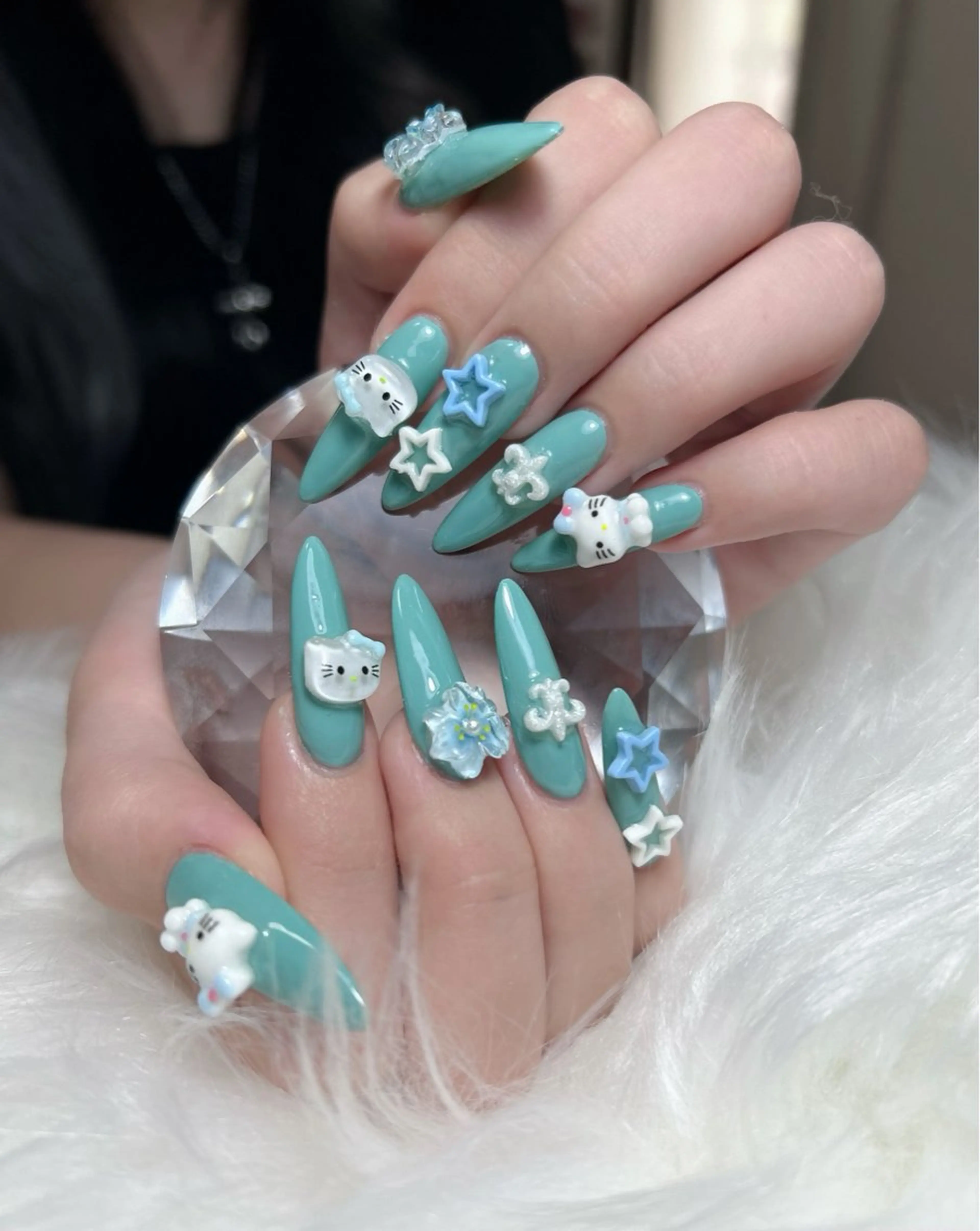 ネイル 長さ出し 夏ネイル Chan nailsのネイルデザイン