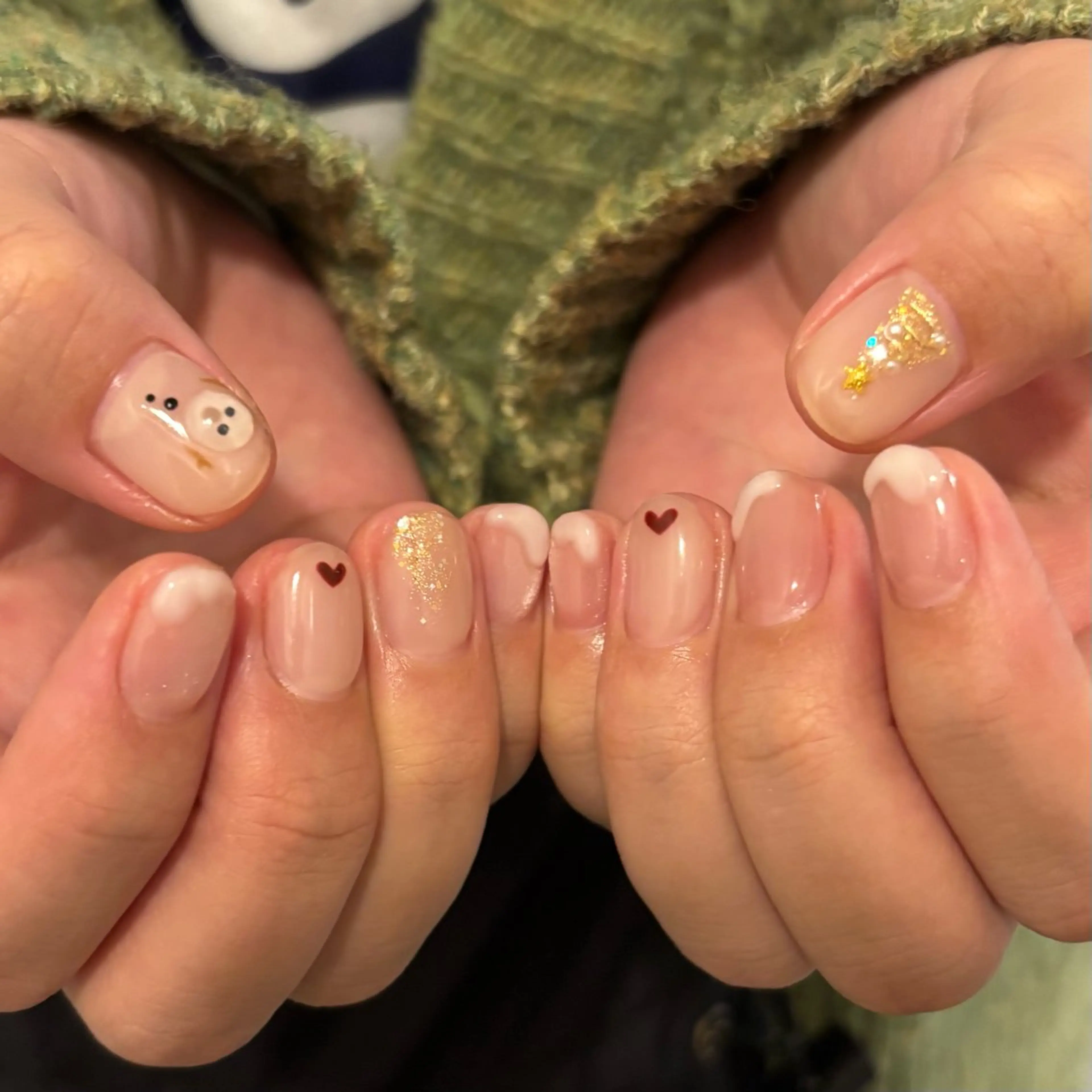 ネイル 持ち込み クリスマス ハンドネイル LYLY yukiのネイルデザイン