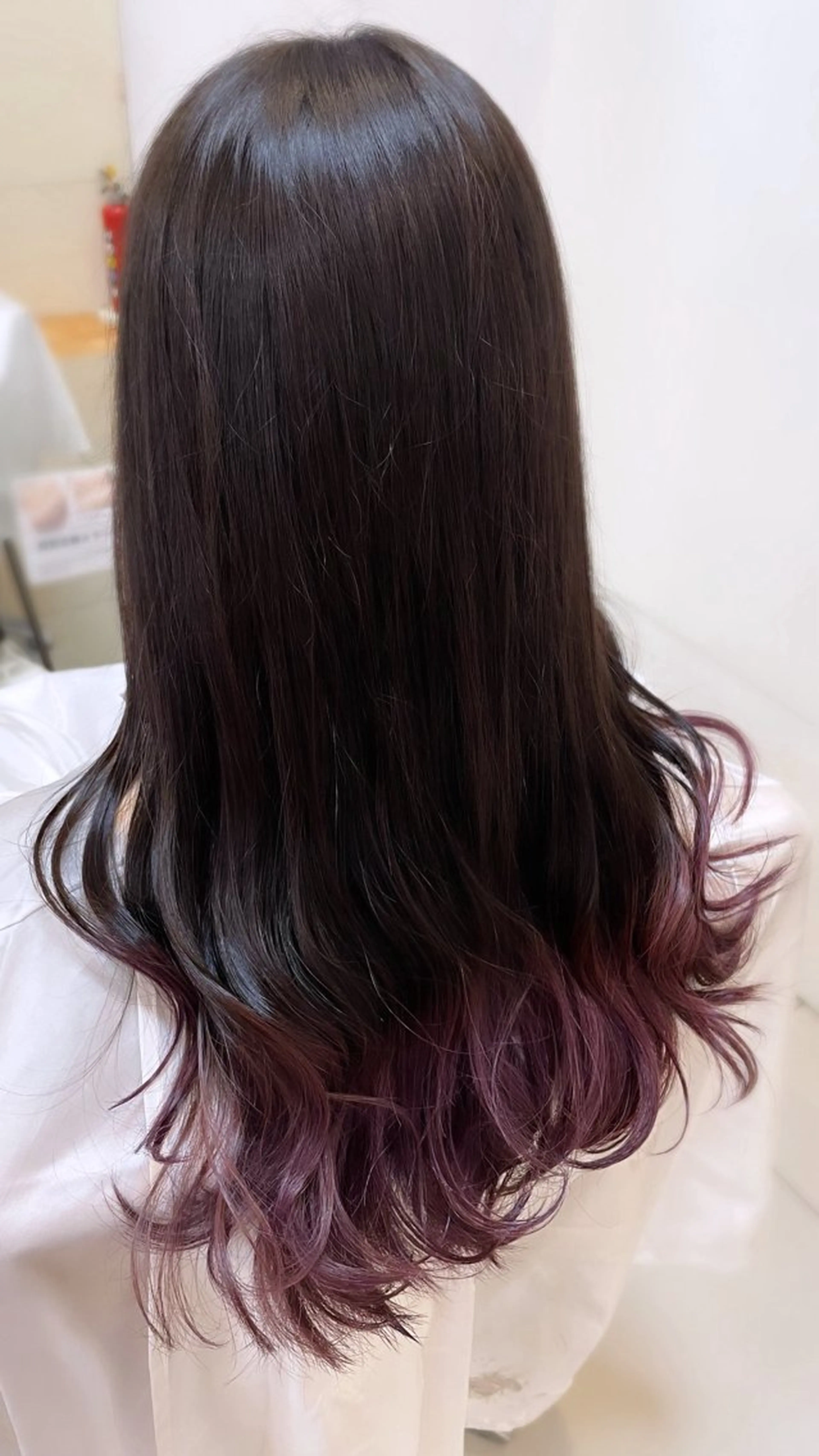 ロング カラー パープルカラー SOYON なんば店所属・水島 真彩のヘアスタイル