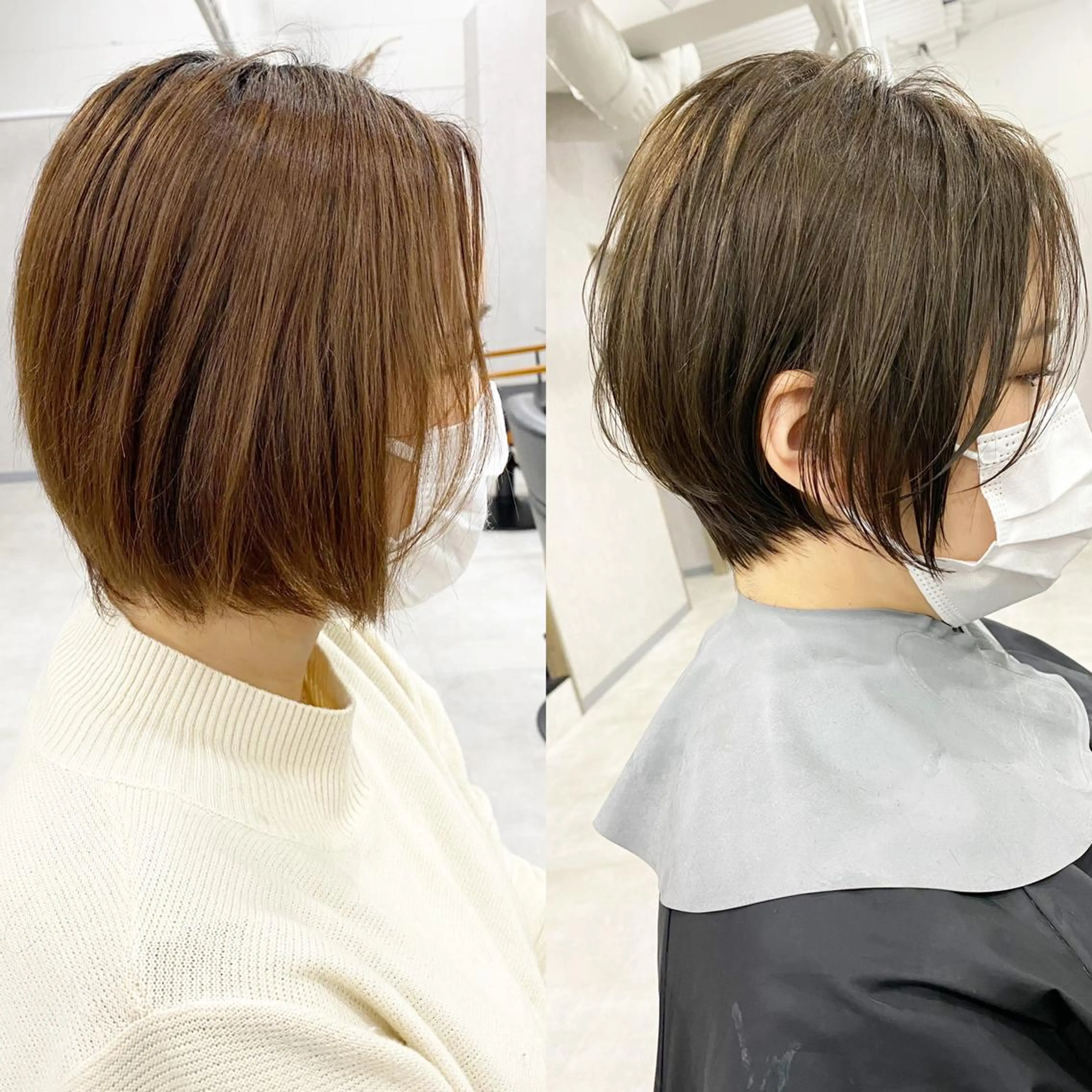 ショート カラー エリュ所属・⭐️ショート⭐️美髪 矯正⭐️水口陸のヘアスタイル
