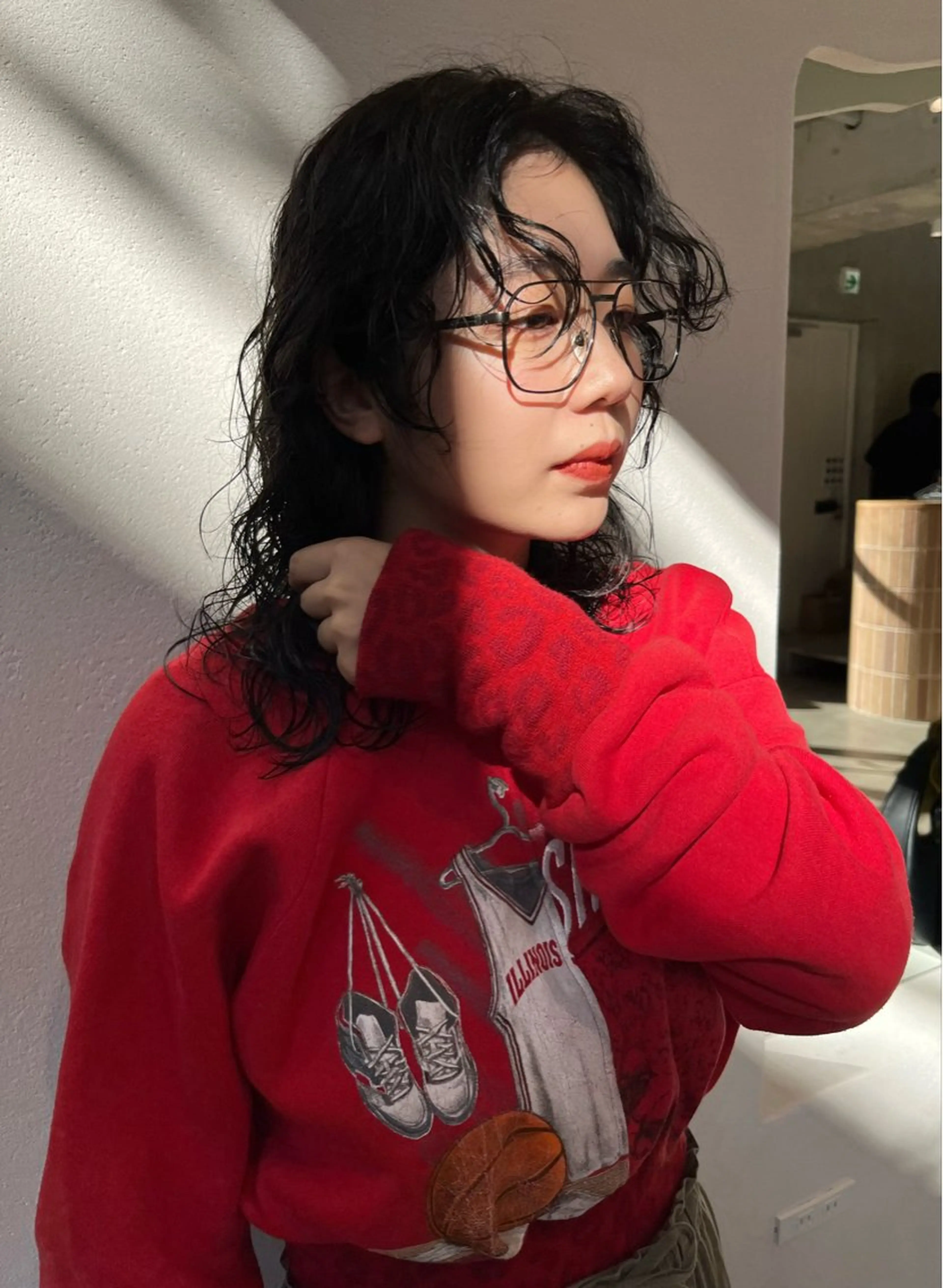 セミロング パーマ 韓国レイヤーカット/ 酸性縮毛矯正MIKUのヘアスタイル