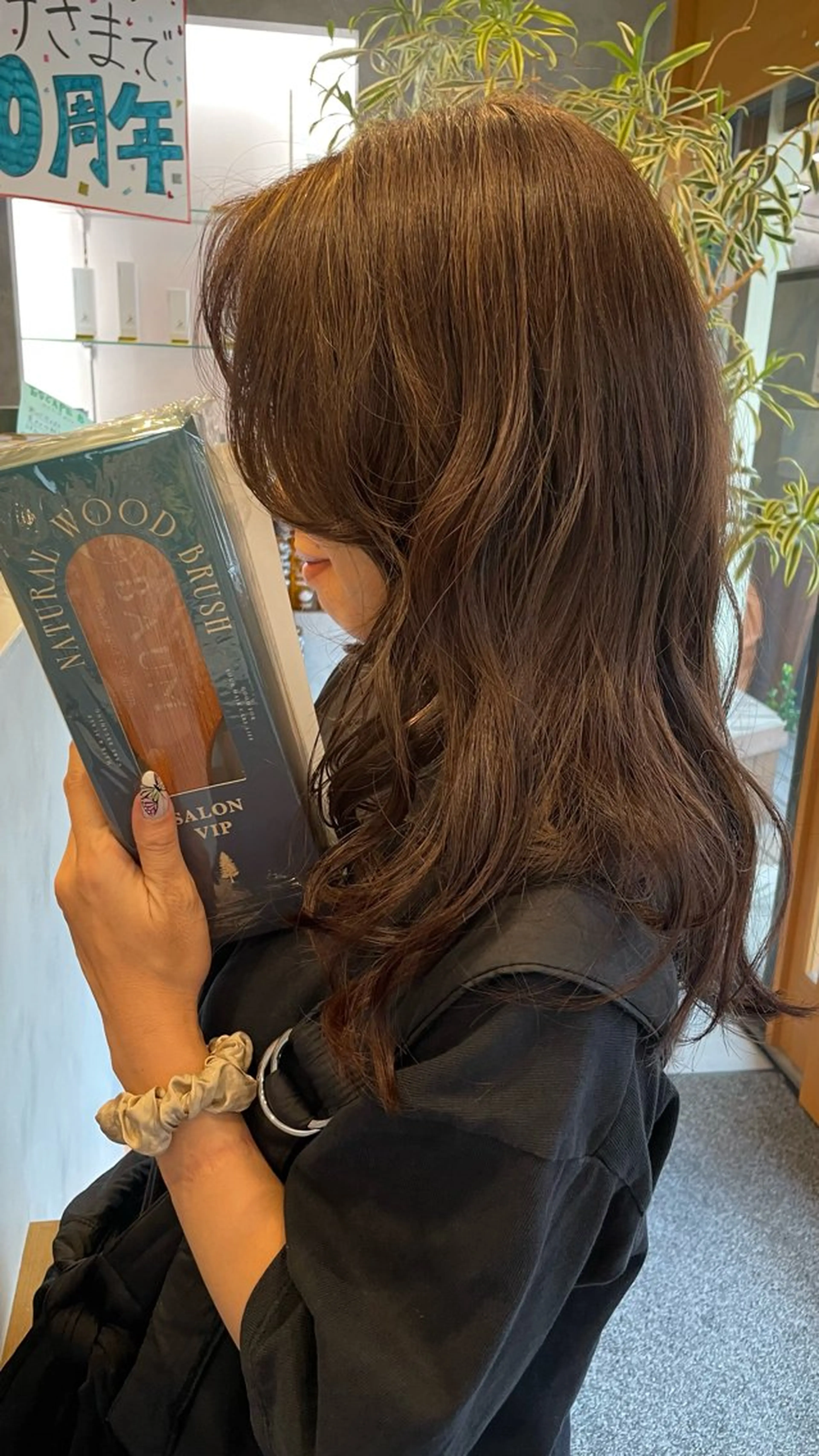 ロング ヘアカラー トリートメント ヘッドスパ 白髪ケア  BAUM まやのヘアスタイル